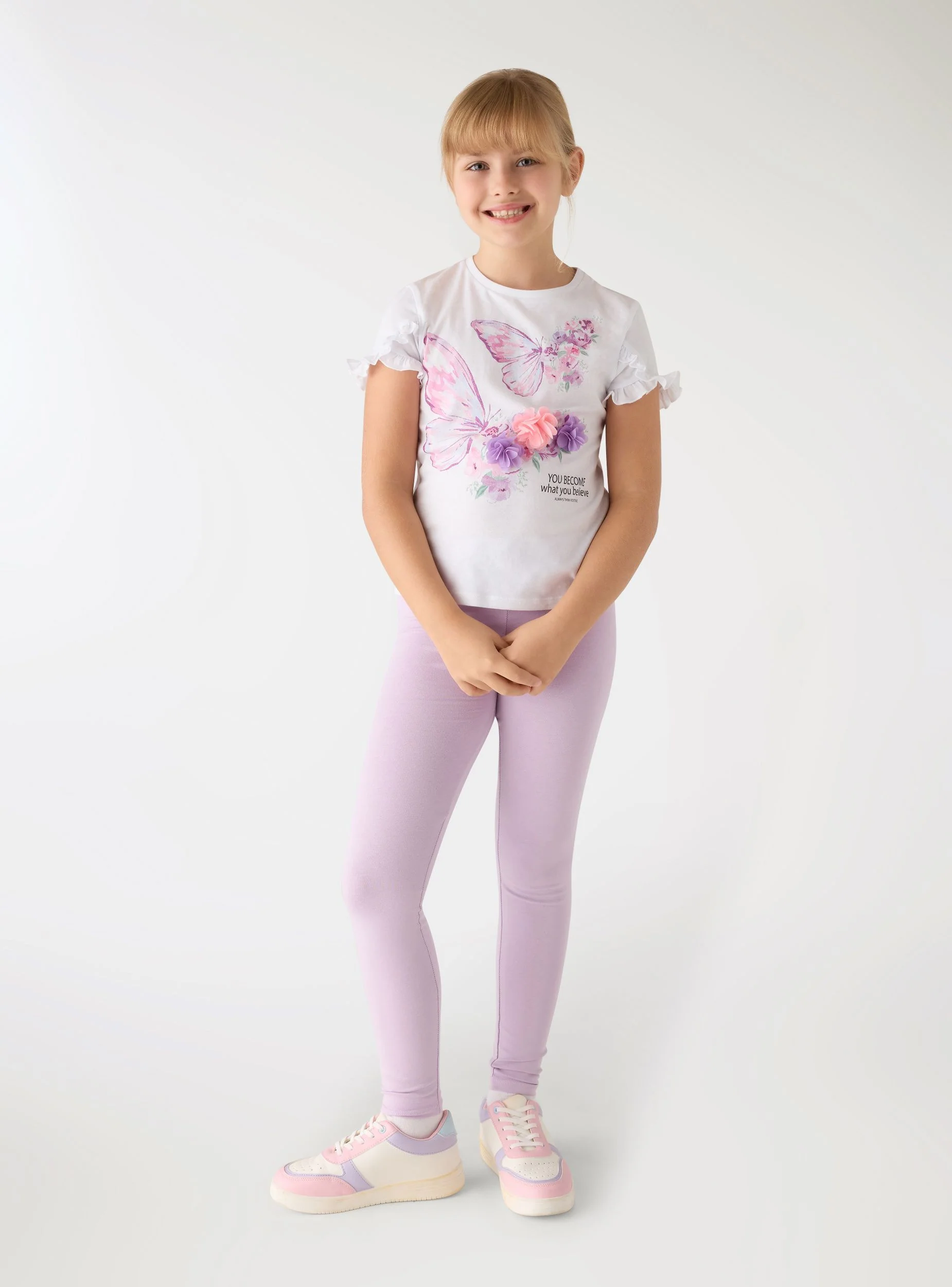 Leggings a tinta unita