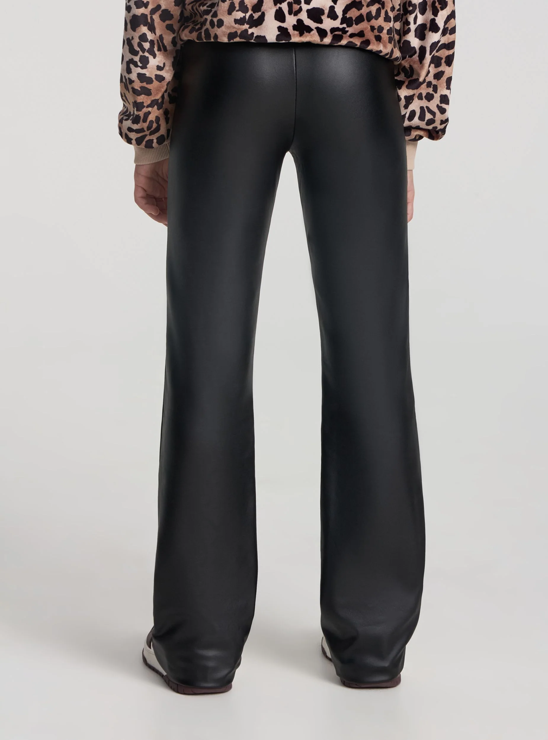 Leggings a zampa in similpelle - Image 3