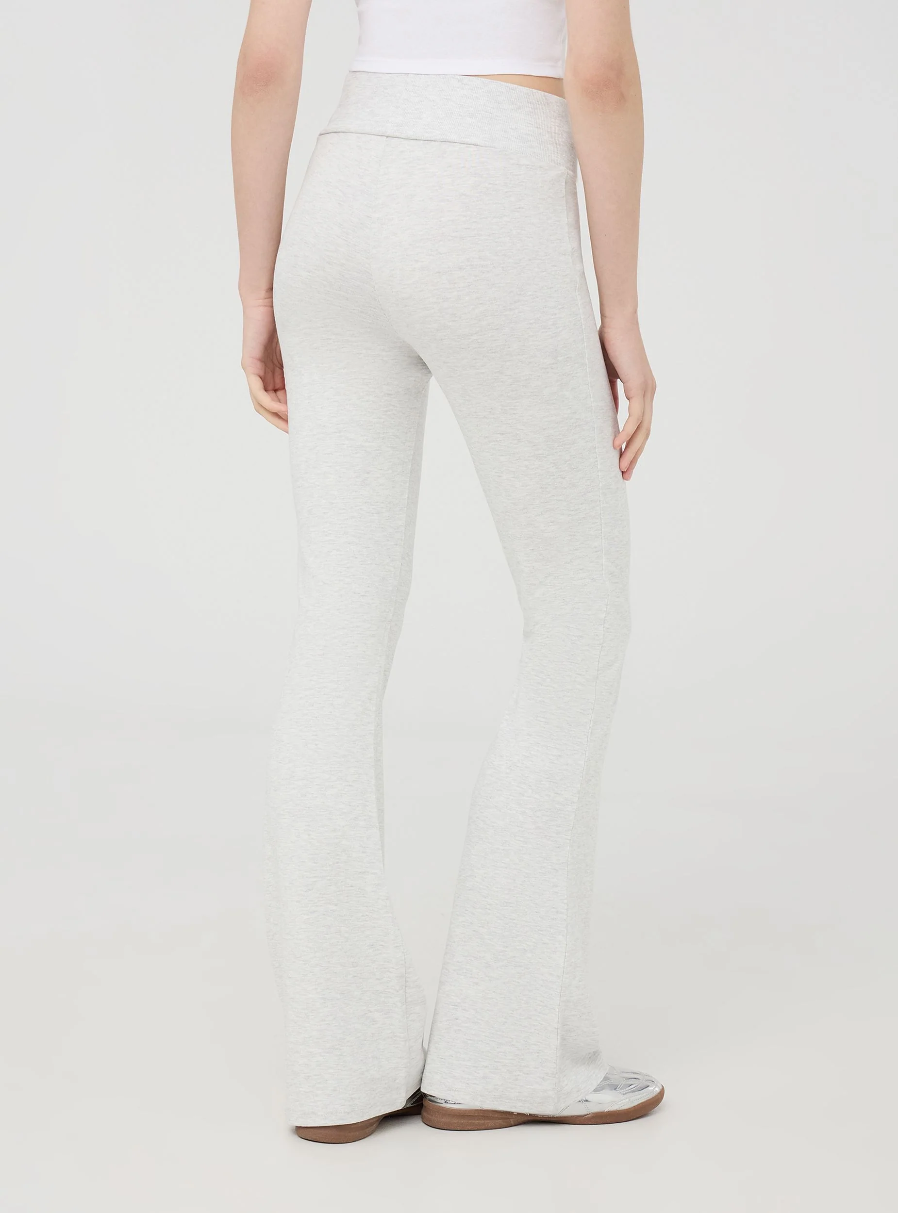 Leggings a zampa tinta unita - Image 2