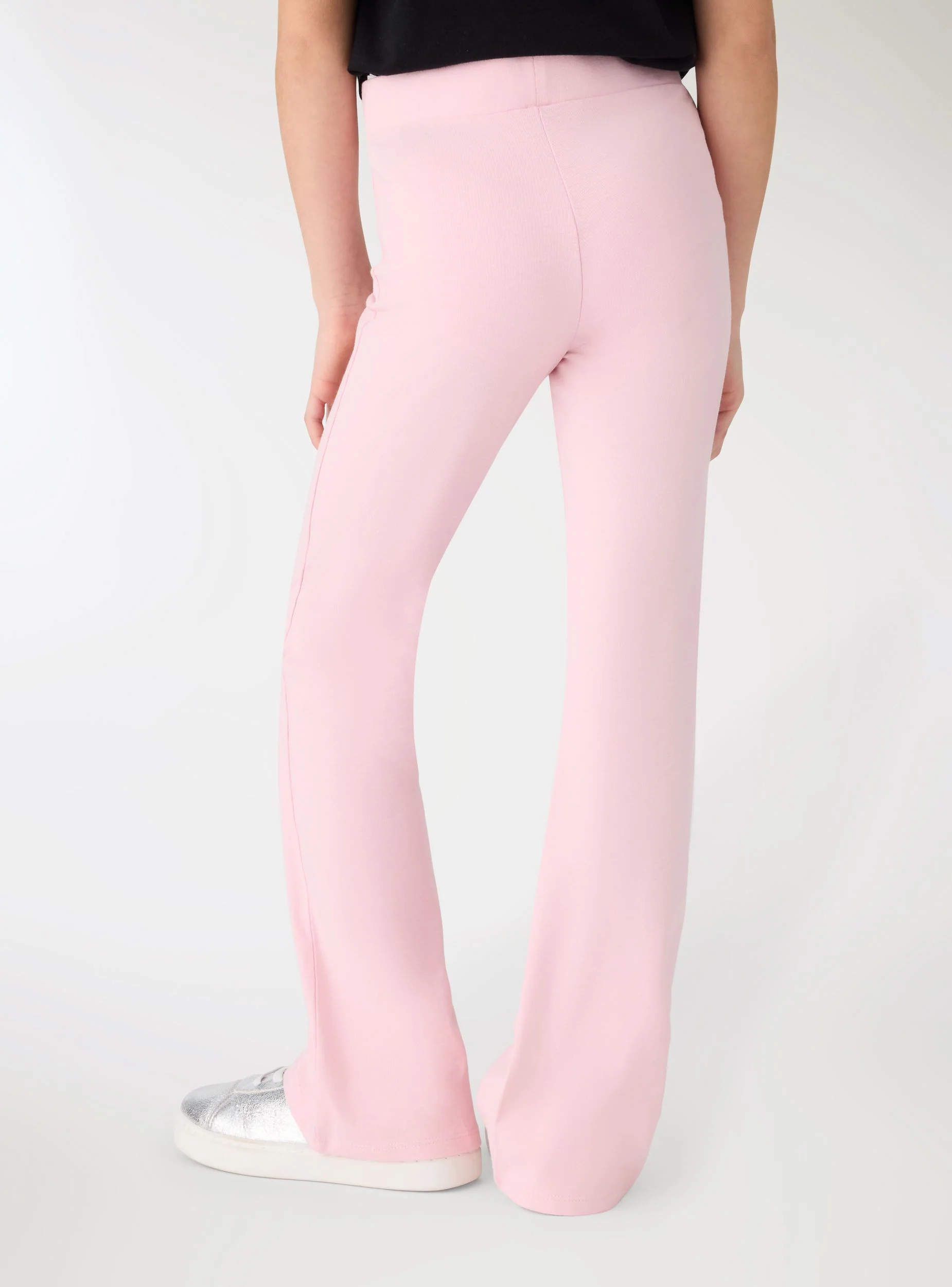 Leggings a zampa tinta unita - Image 2