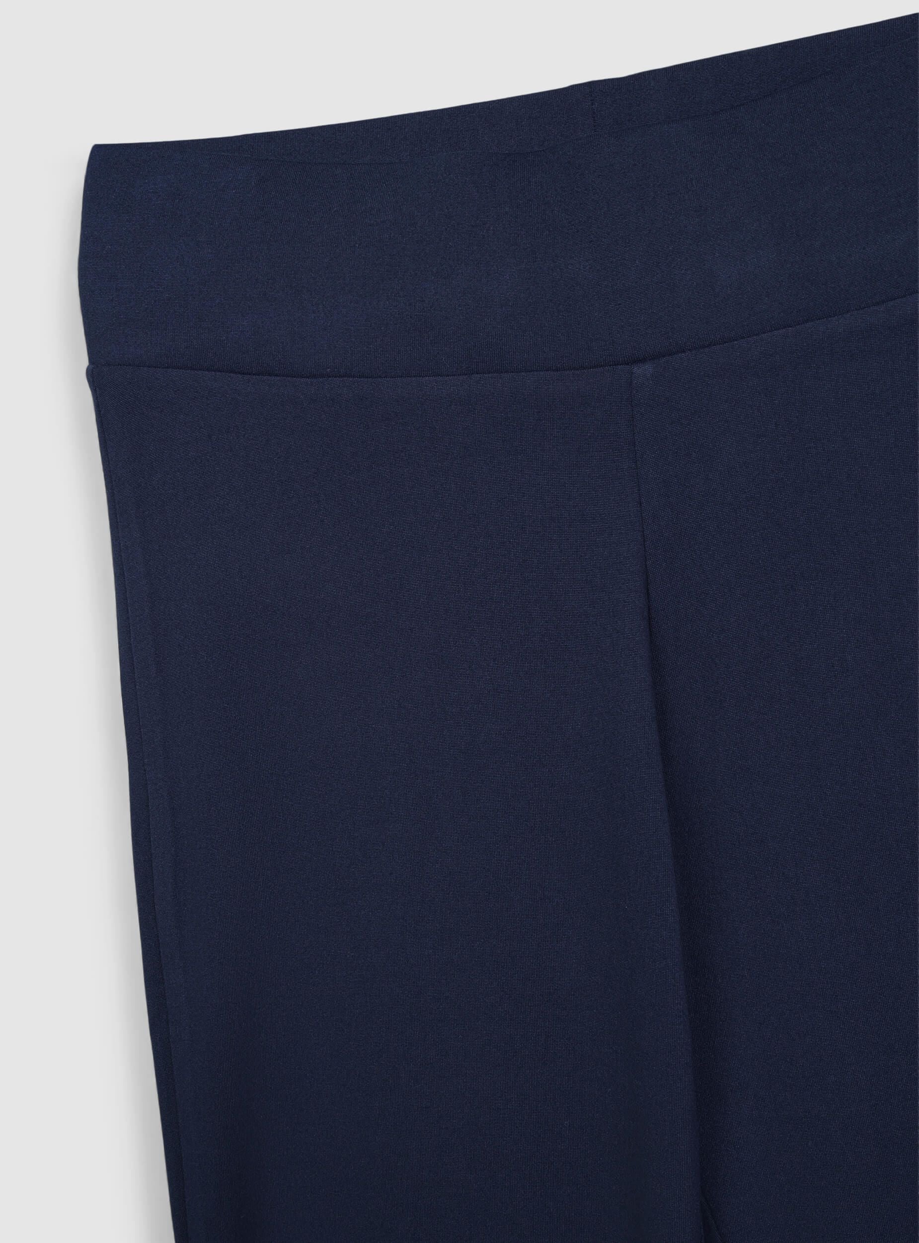 Leggings a zampa tinta unita tessuto caldo - Image 6