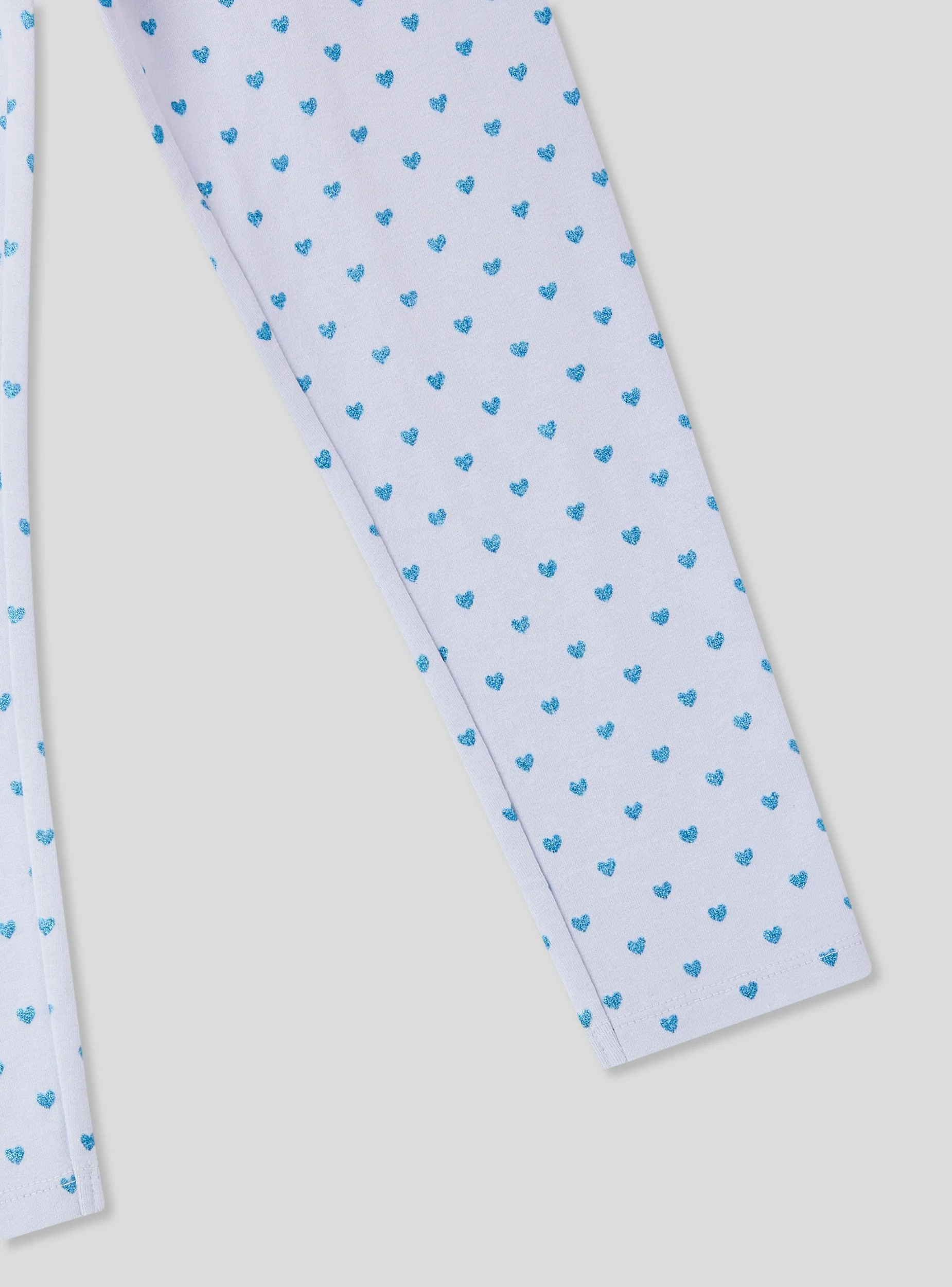 Leggings con cuoricini glitter - Image 3