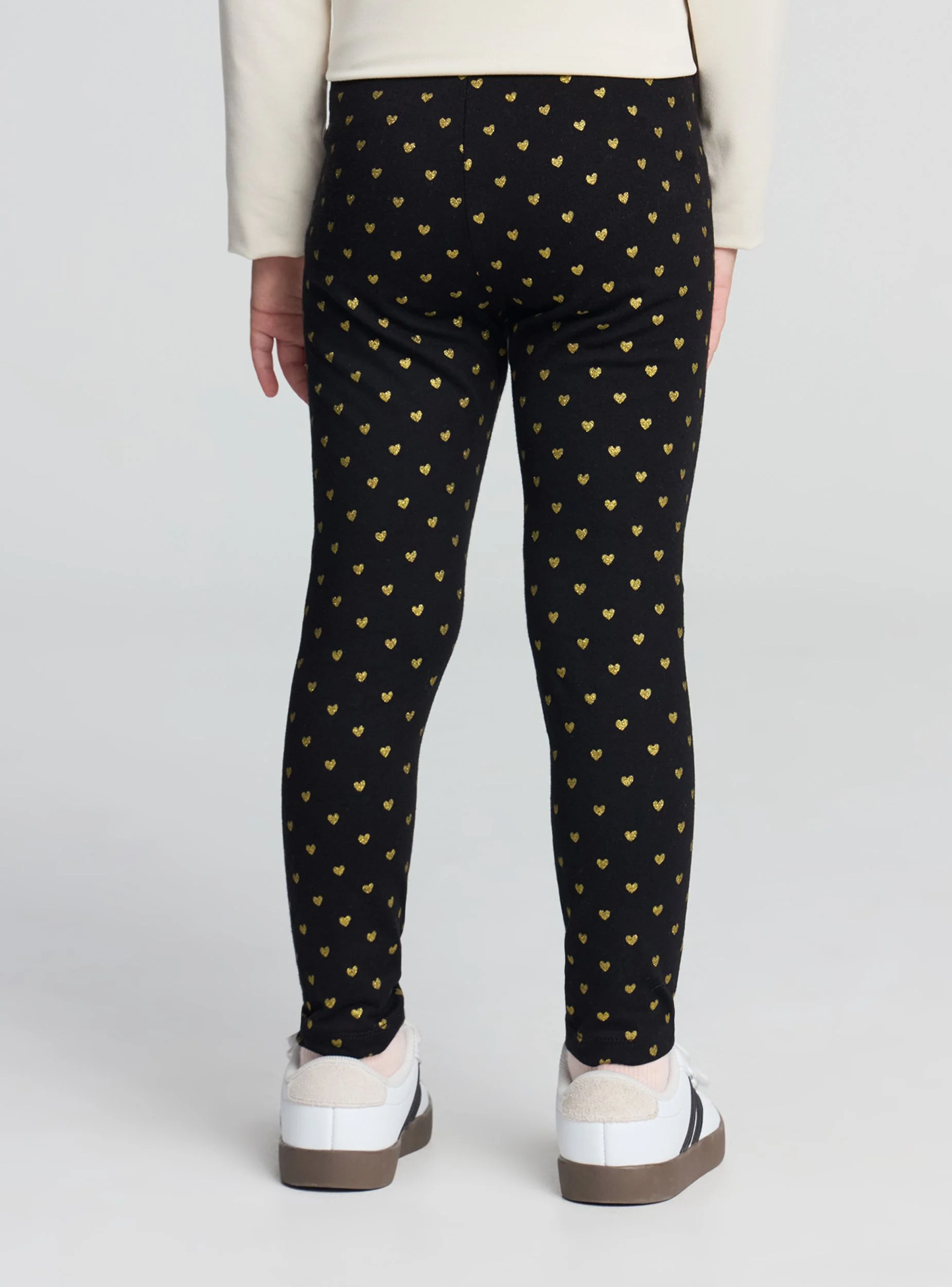 Leggings con cuoricini glitter - Image 2