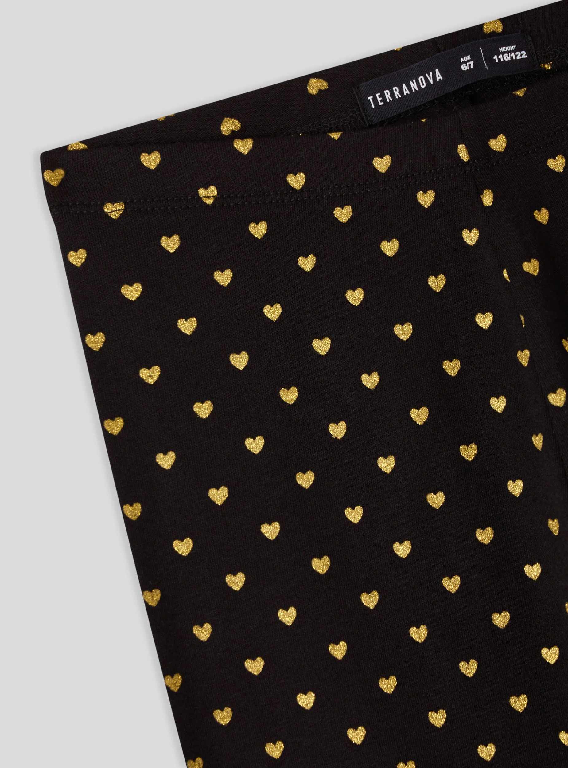 Leggings con cuoricini glitter - Image 4