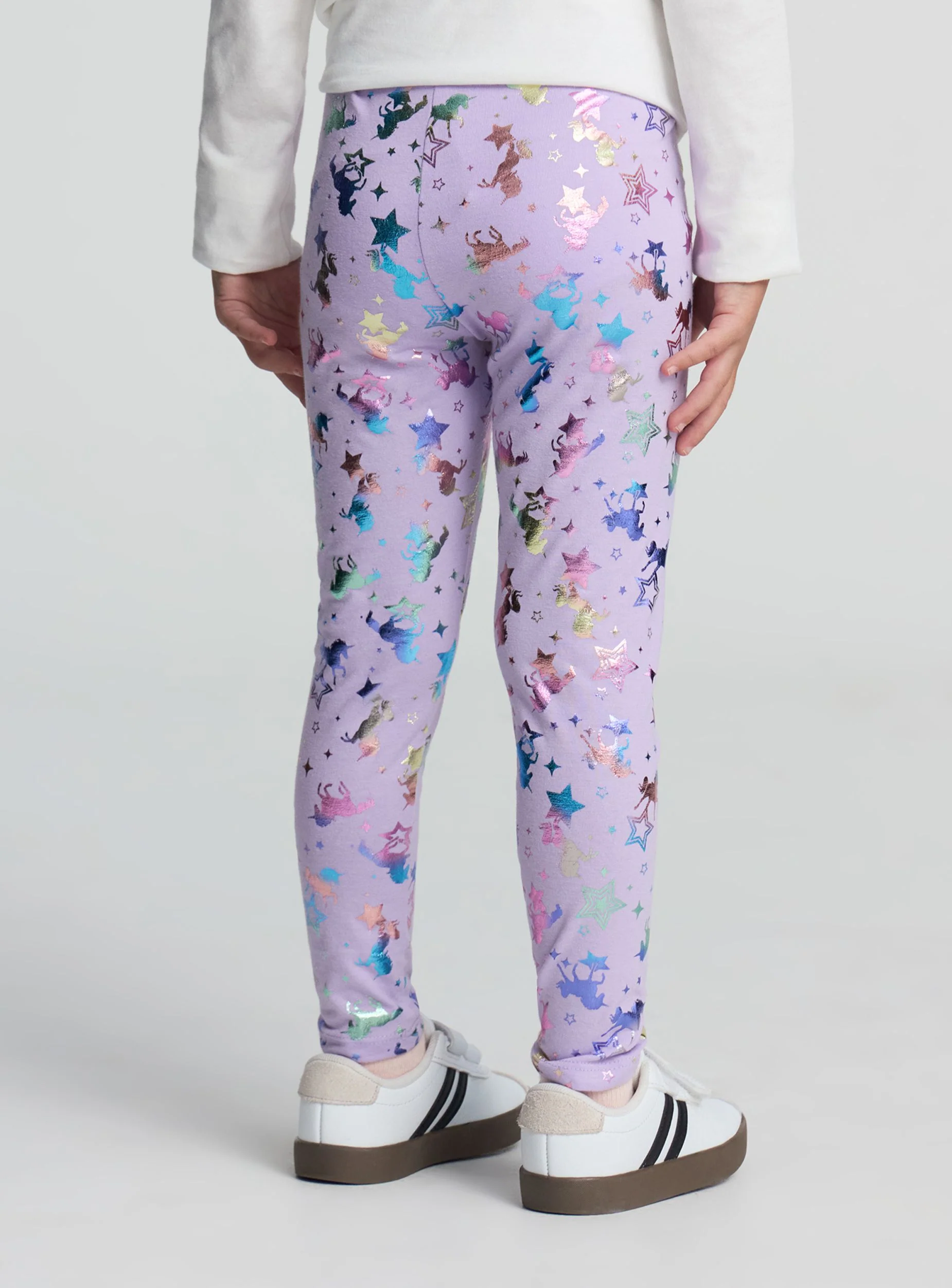 Leggings con stampa unicorni