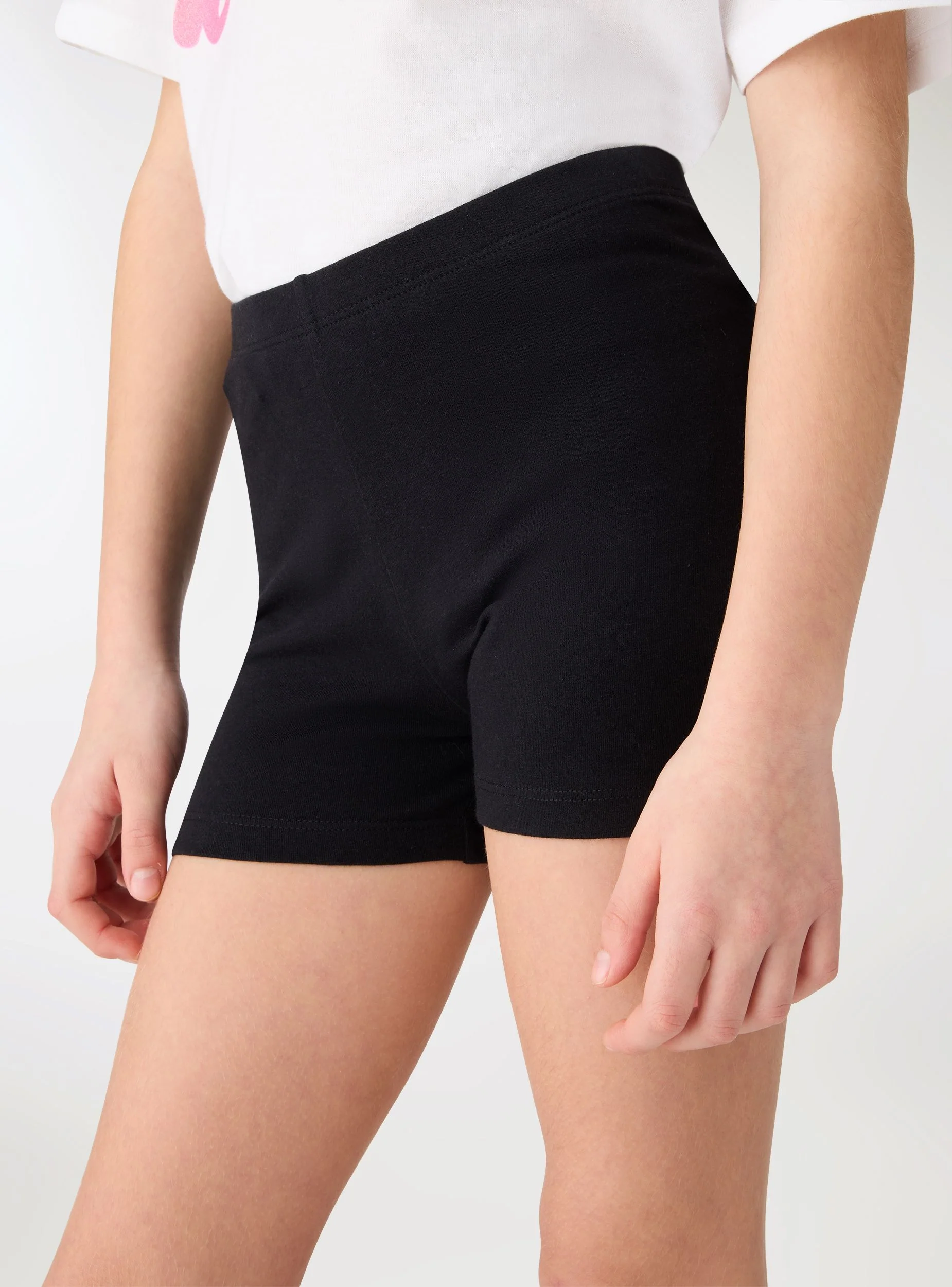 Leggings corti a tinta unita - Image 4