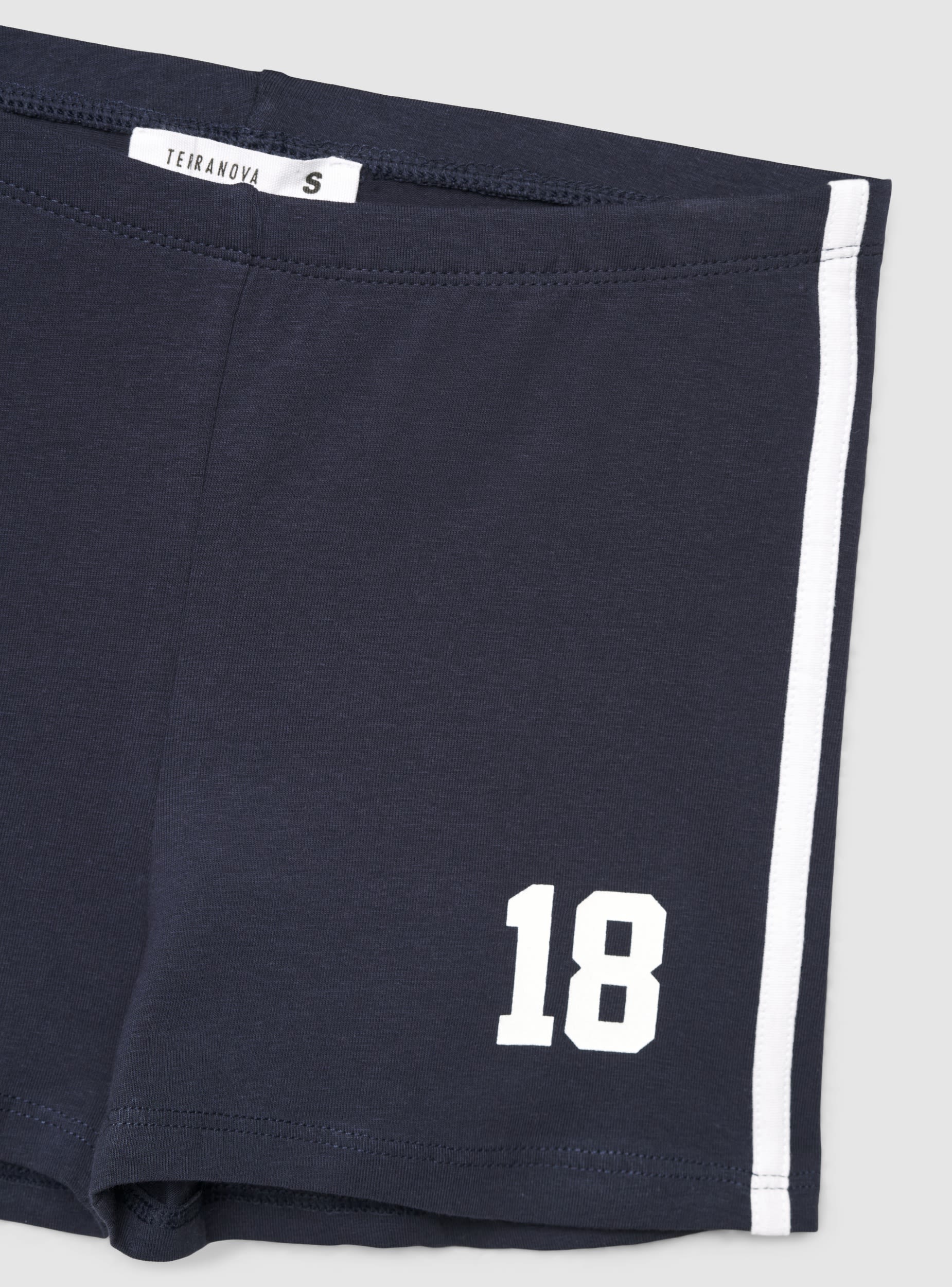 Leggings corti con bande e numero - Image 6