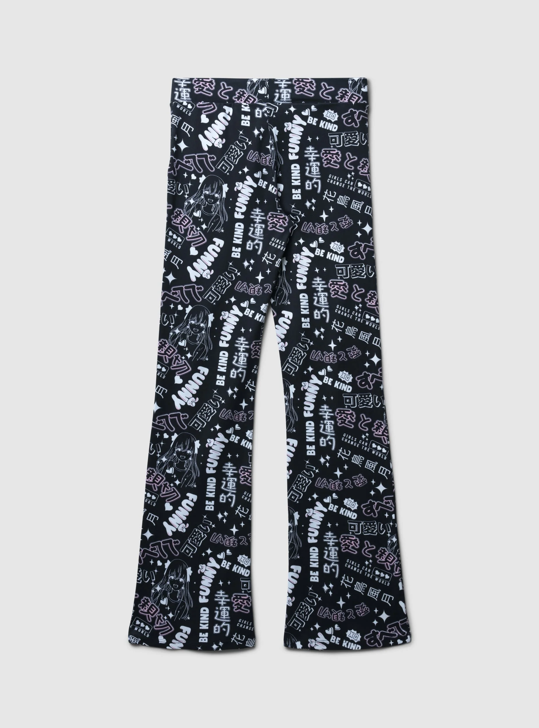 Leggings flared stampa manga - Image 4