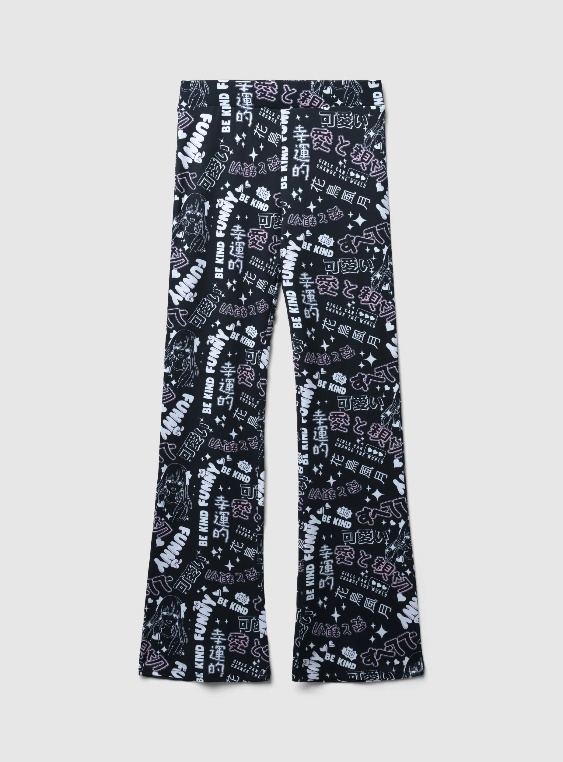 Leggings flared stampa manga - Image 6