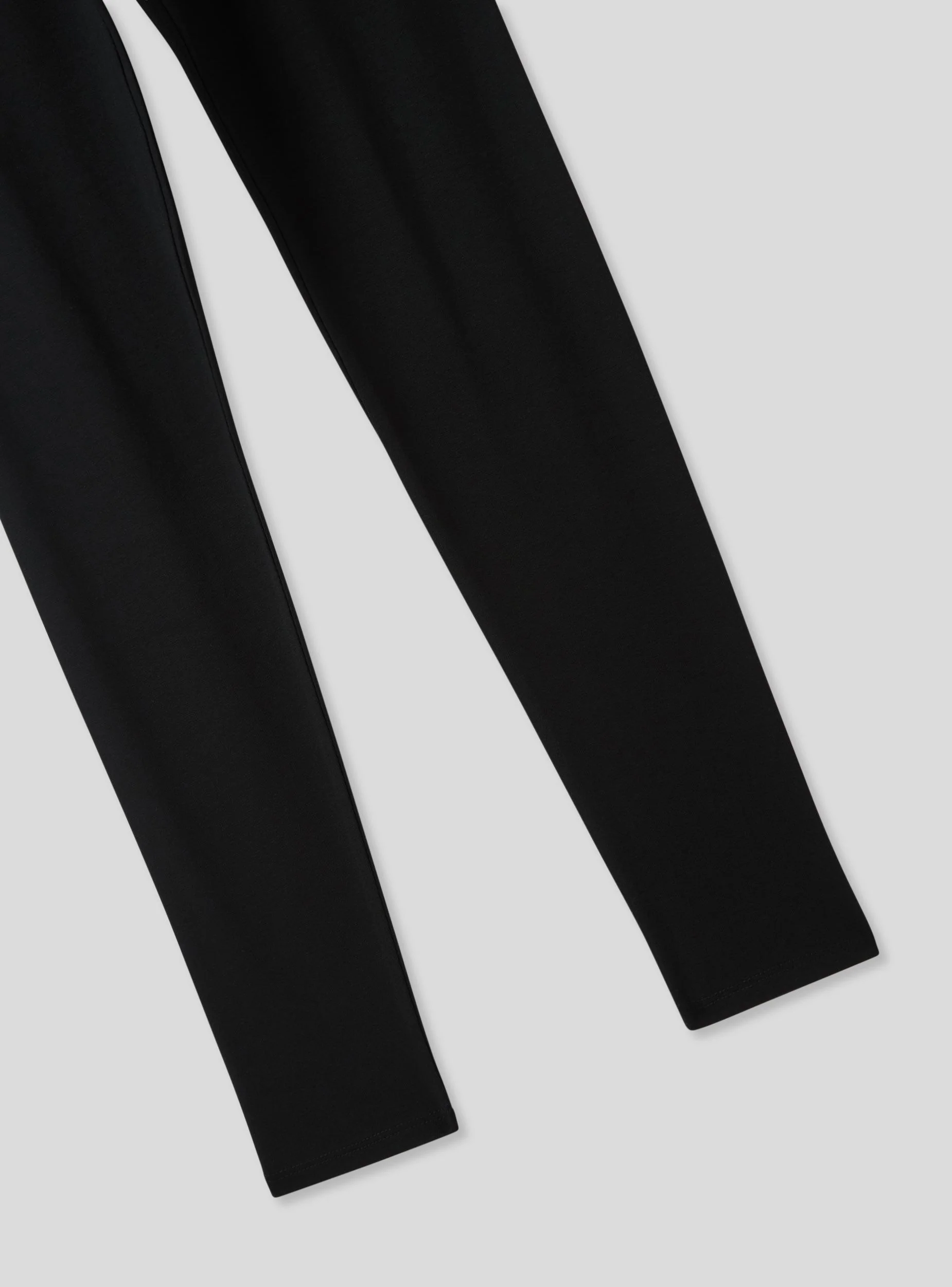 Leggings in cotone a tinta unita - Image 5