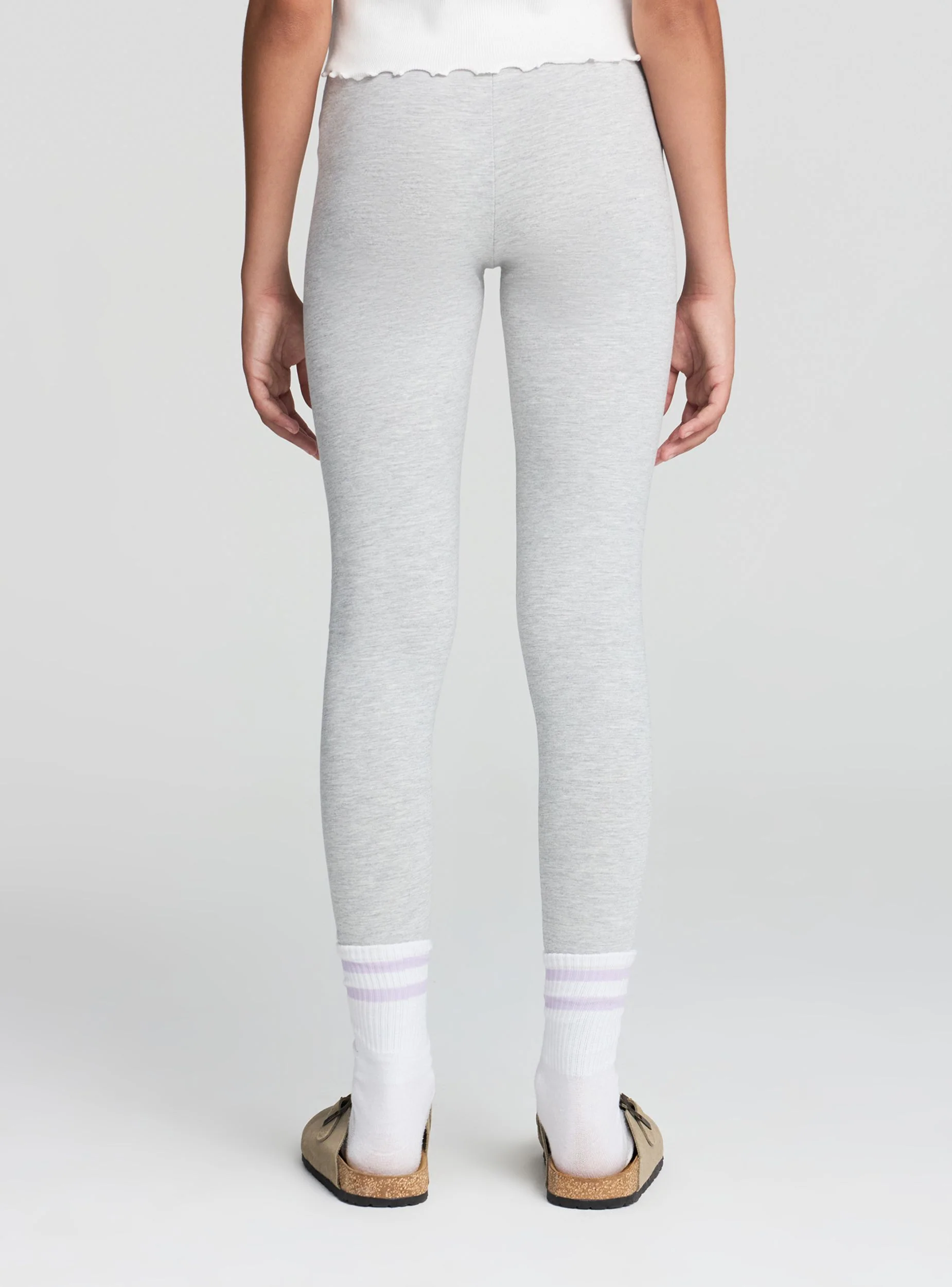 Leggings lunghi a tinta unita - Image 2