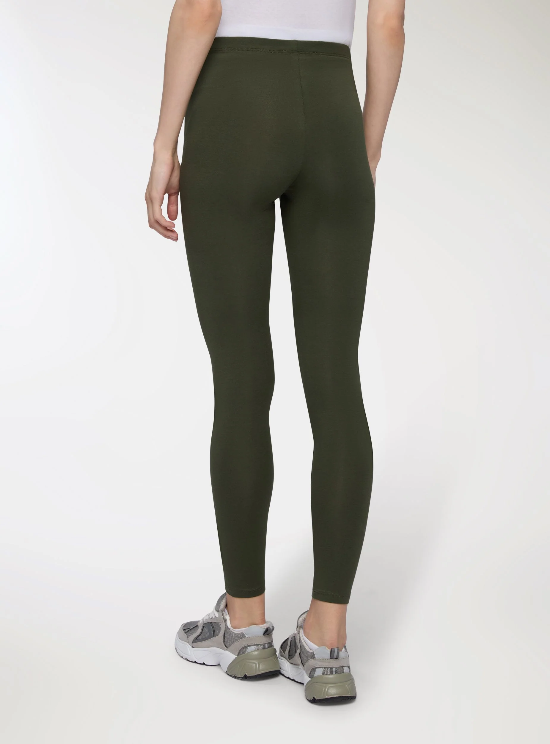 Leggings lunghi a tinta unita