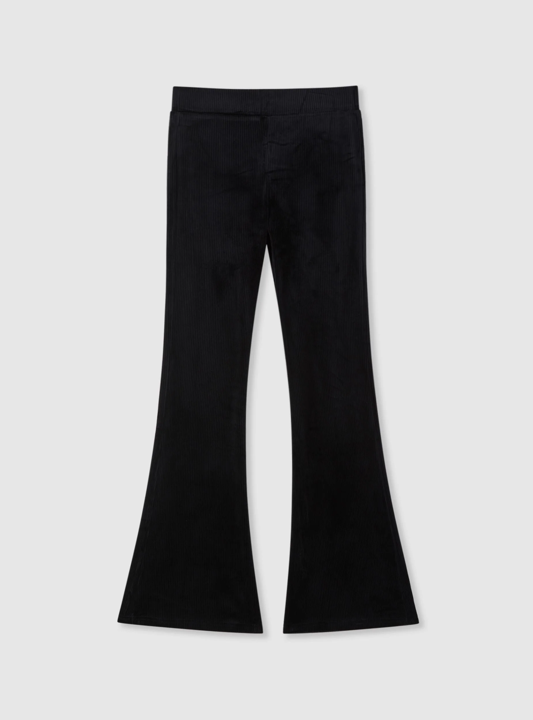 Leggings lunghi a zampa a costine