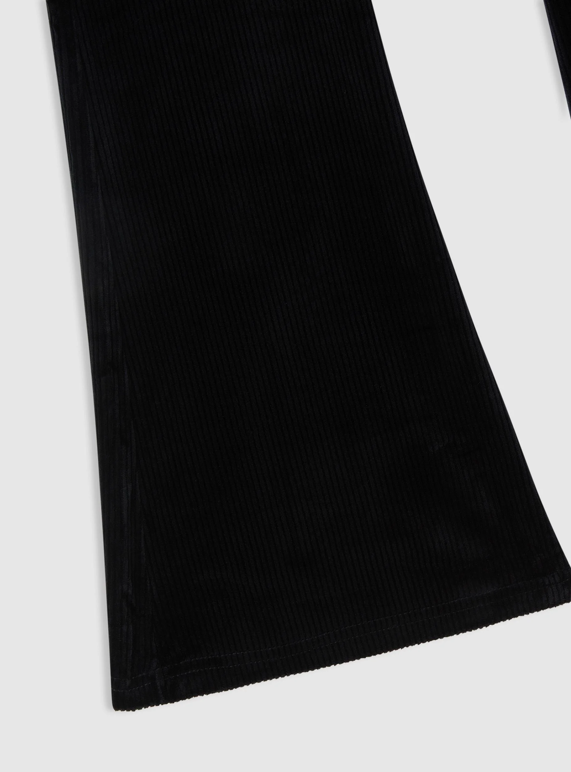 Leggings lunghi a zampa a costine - Image 2