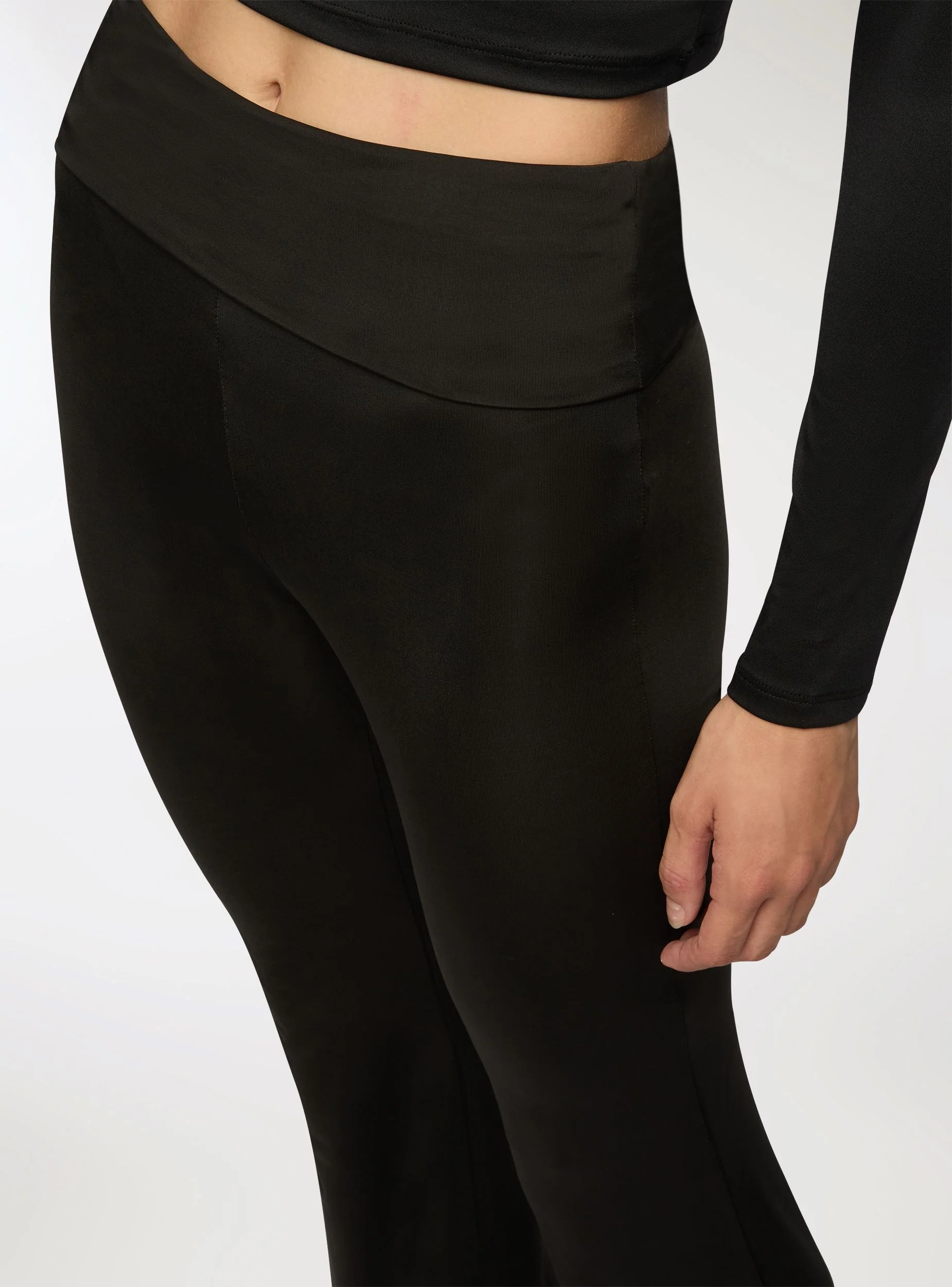Leggings lunghi a zampa a vita alta - Image 4