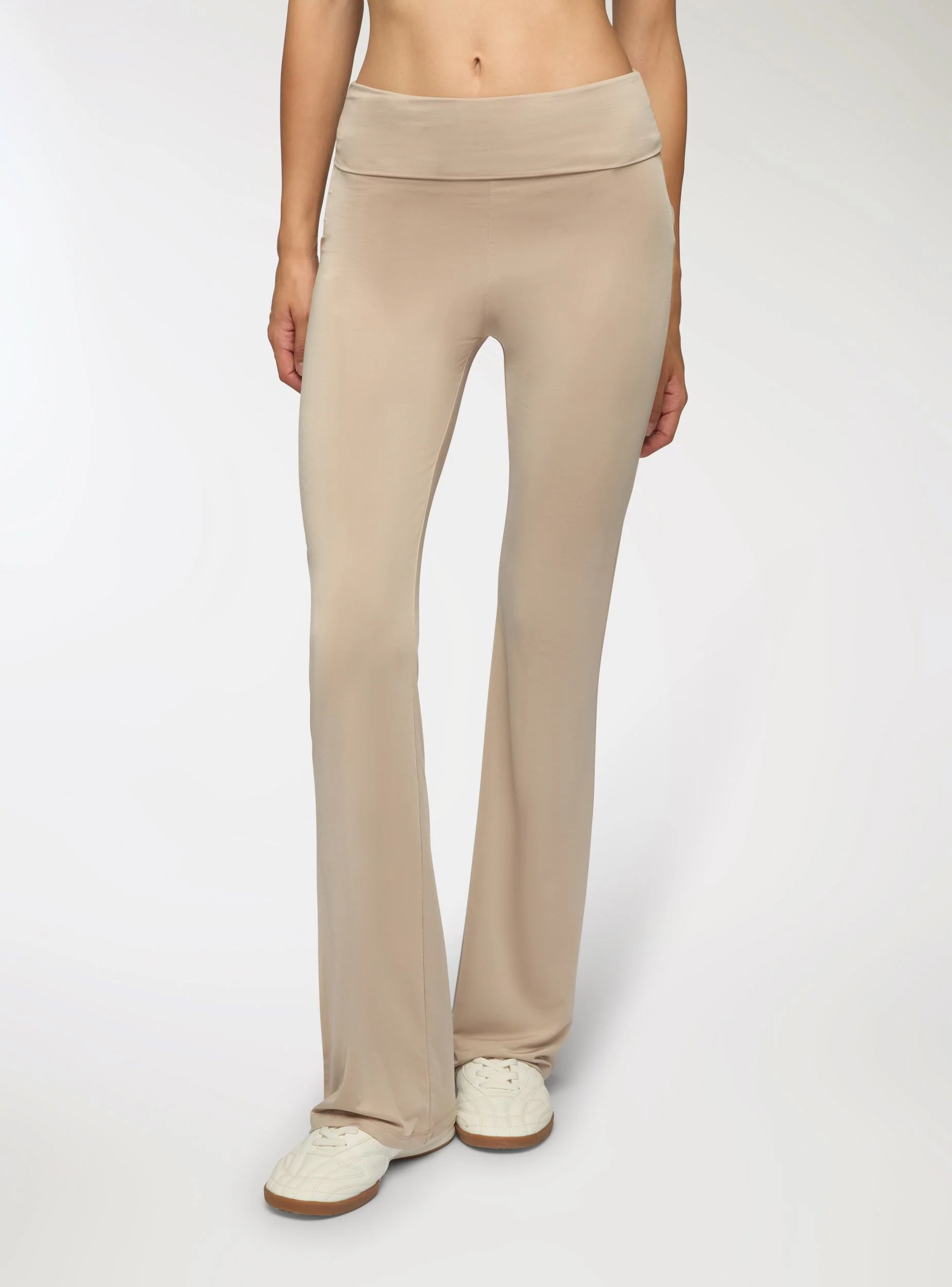 Leggings lunghi a zampa a vita alta - Image 3