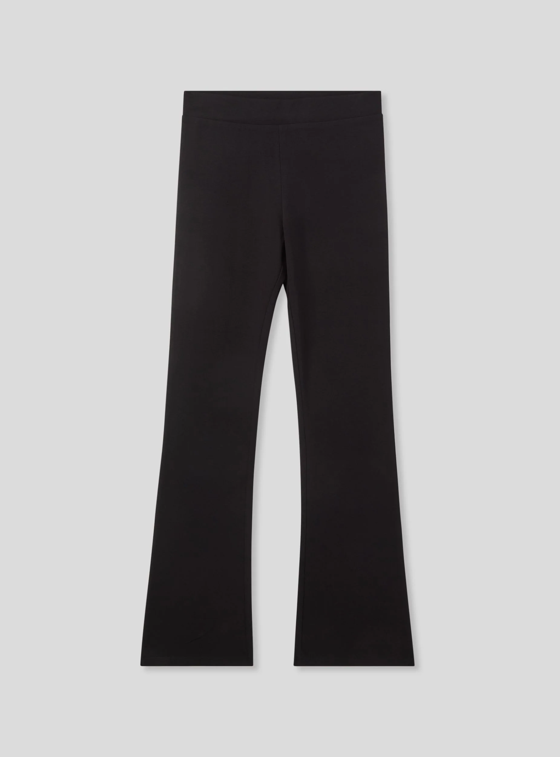 Leggings lunghi a zampa tinta unita - Image 3