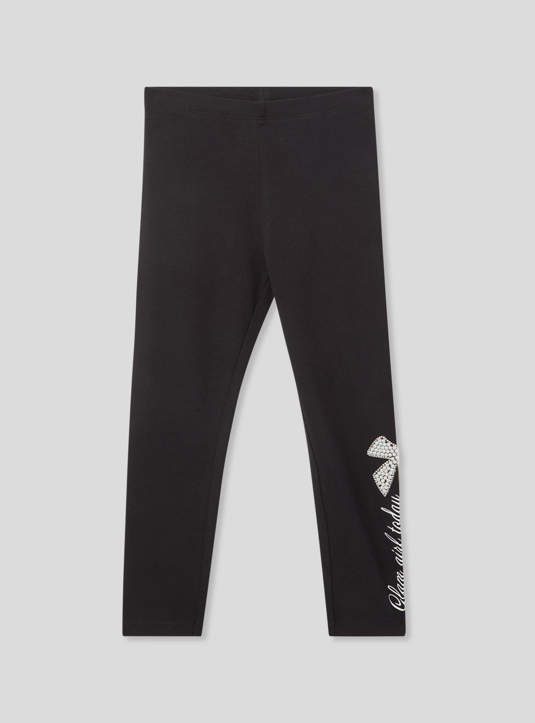 Leggings lunghi con scritta e applicazioni - Image 4