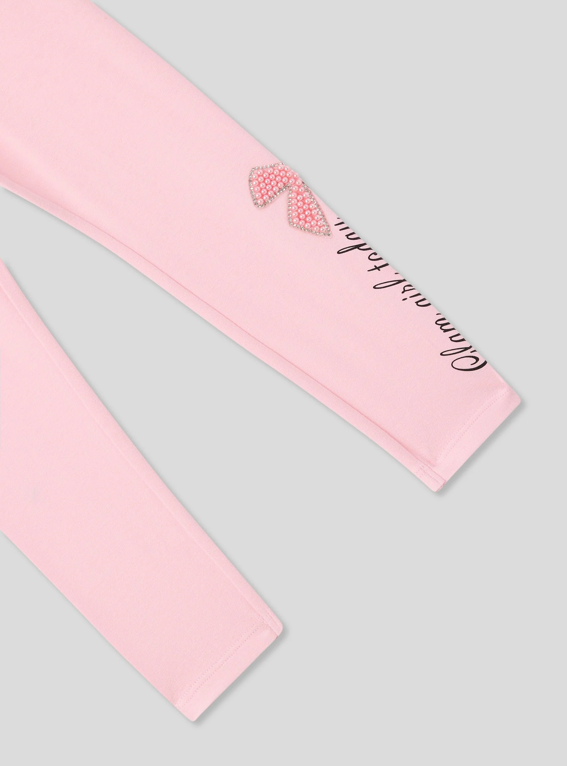 Leggings lunghi con scritta e applicazioni - Image 4