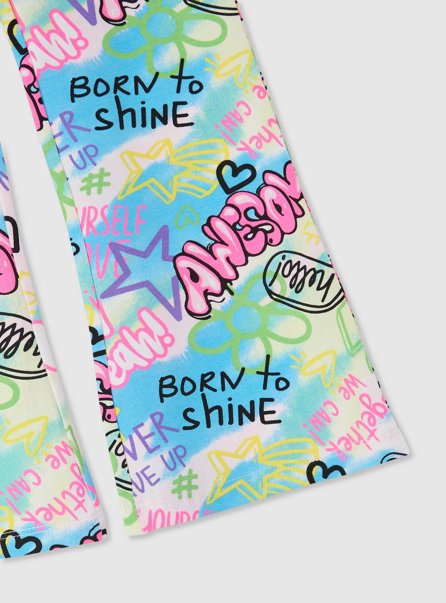 Leggings lunghi con stampa graffiti - Image 5
