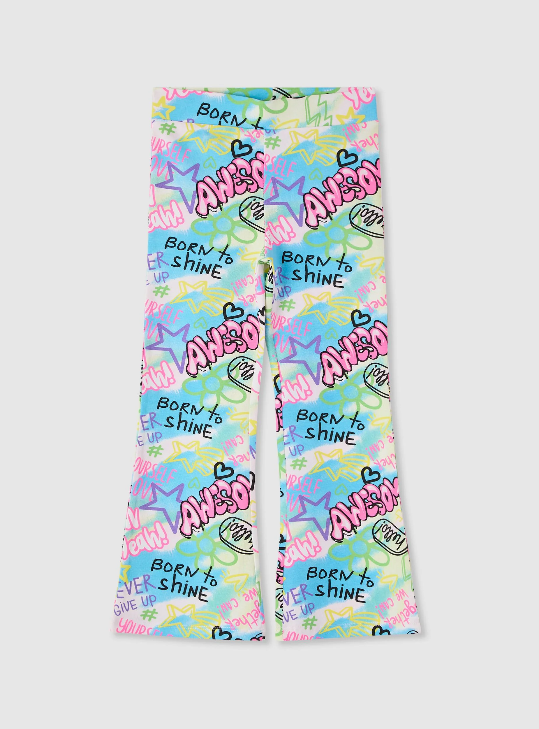 Leggings lunghi con stampa graffiti - Image 7