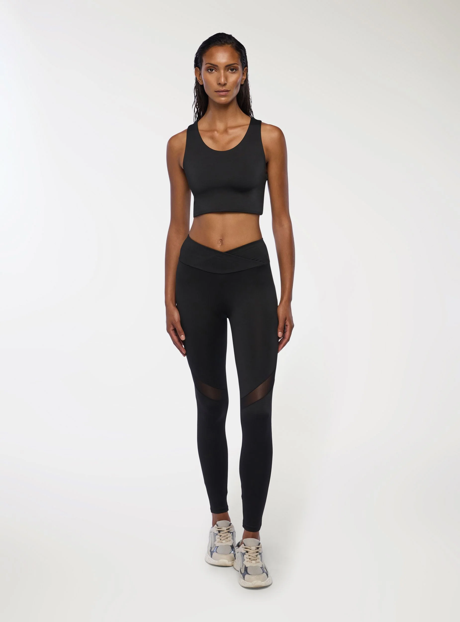 Leggings lunghi con trasparenze - Image 3
