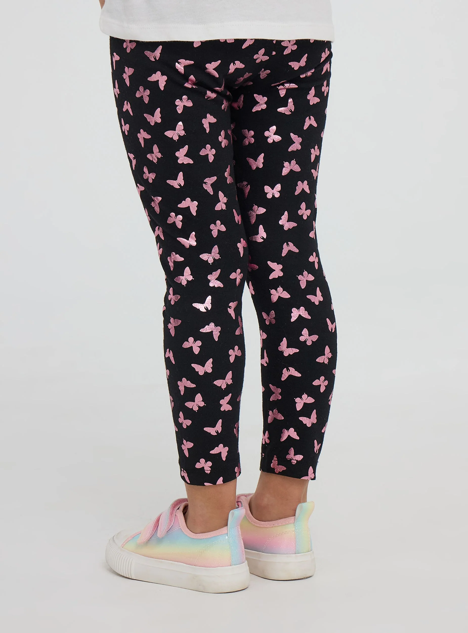 Leggings lunghi fantasia farfalle - Image 3