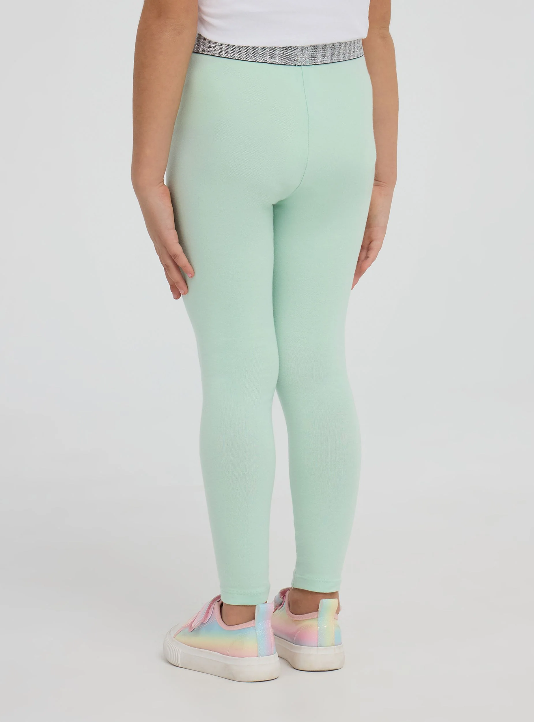 Leggings lunghi stampa unicorno e glitter - Image 2