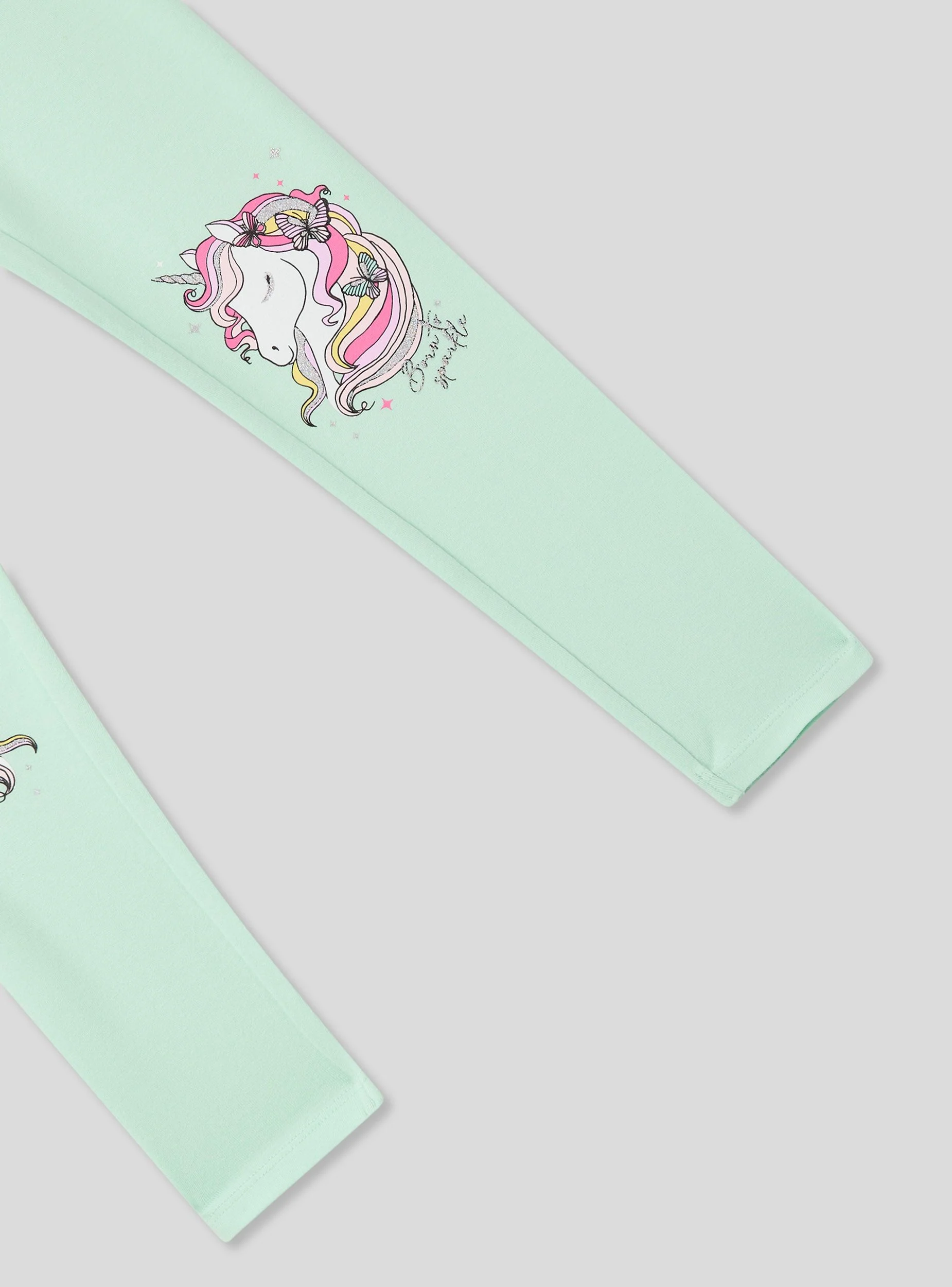 Leggings lunghi stampa unicorno e glitter - Image 6