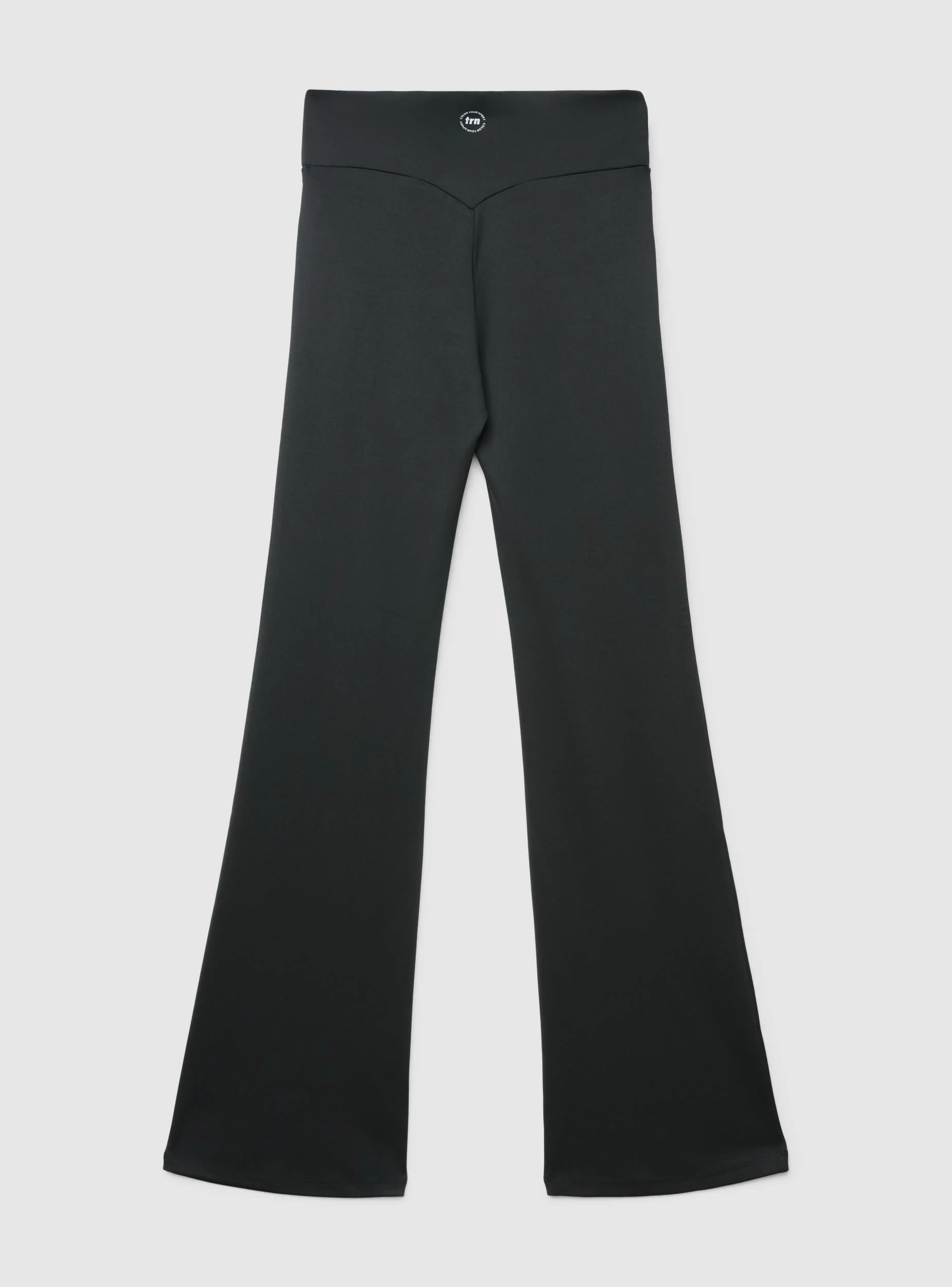 Leggings sportivi a zampa tinta unita - Image 4