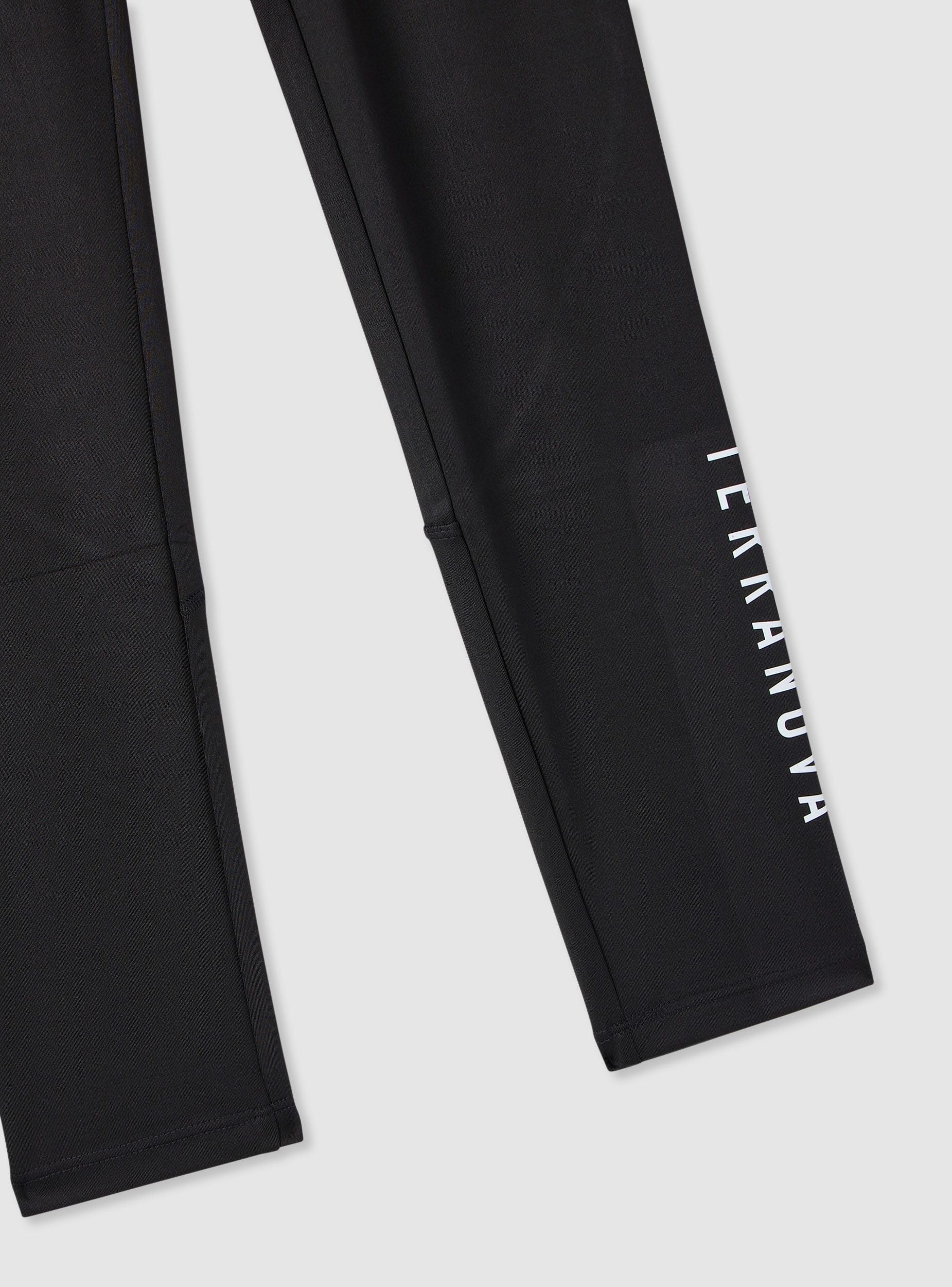 Leggings sportivi lunghi a tinta unita con logo - Image 2