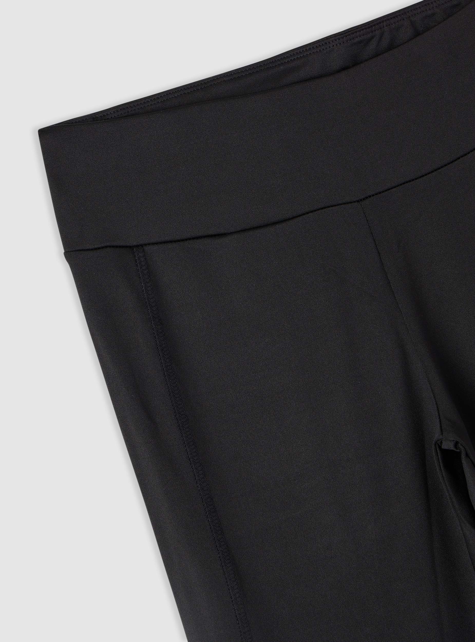 Leggings sportivi lunghi a tinta unita con logo - Image 3