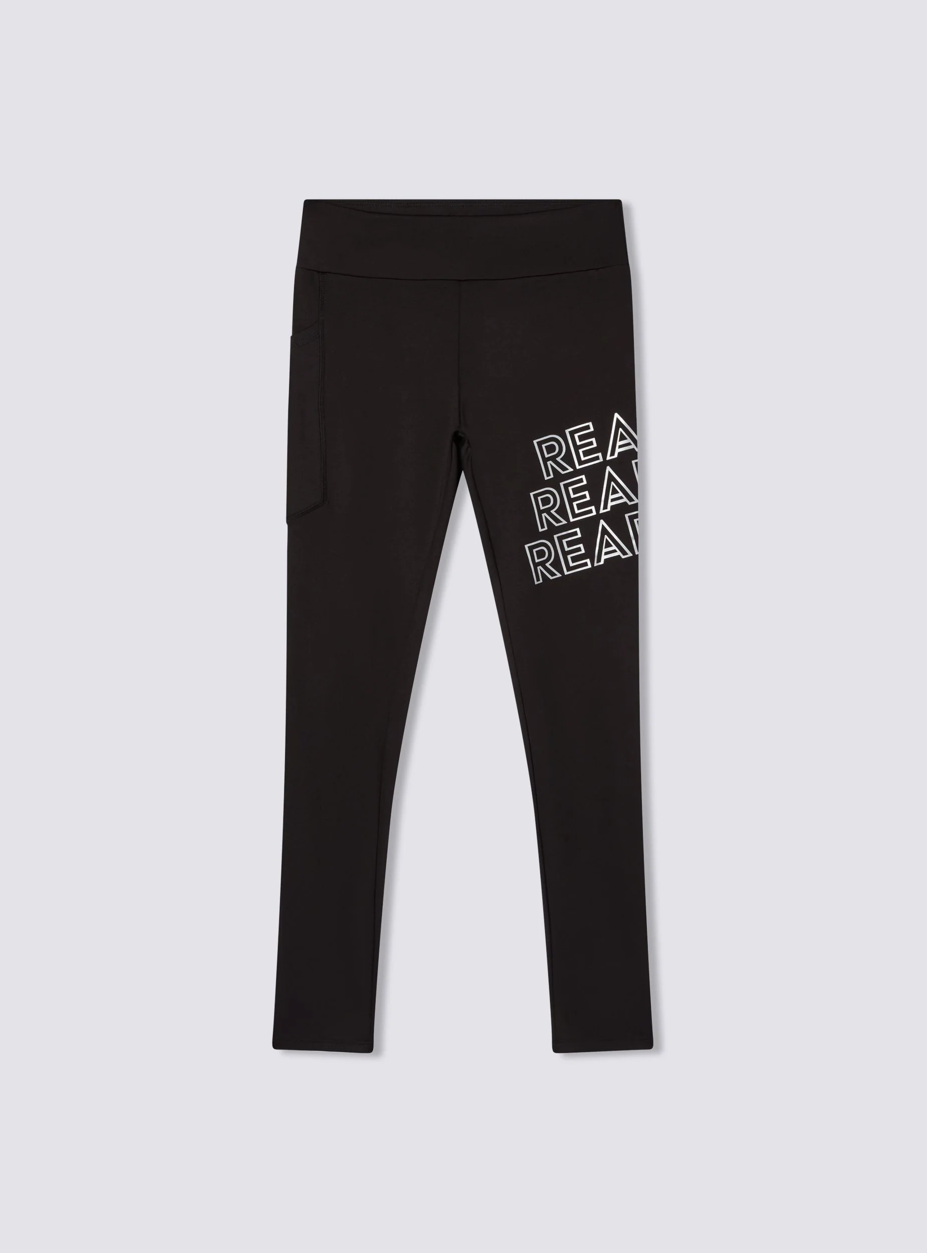Leggings sportivi lunghi con tasca e scritte - Image 5