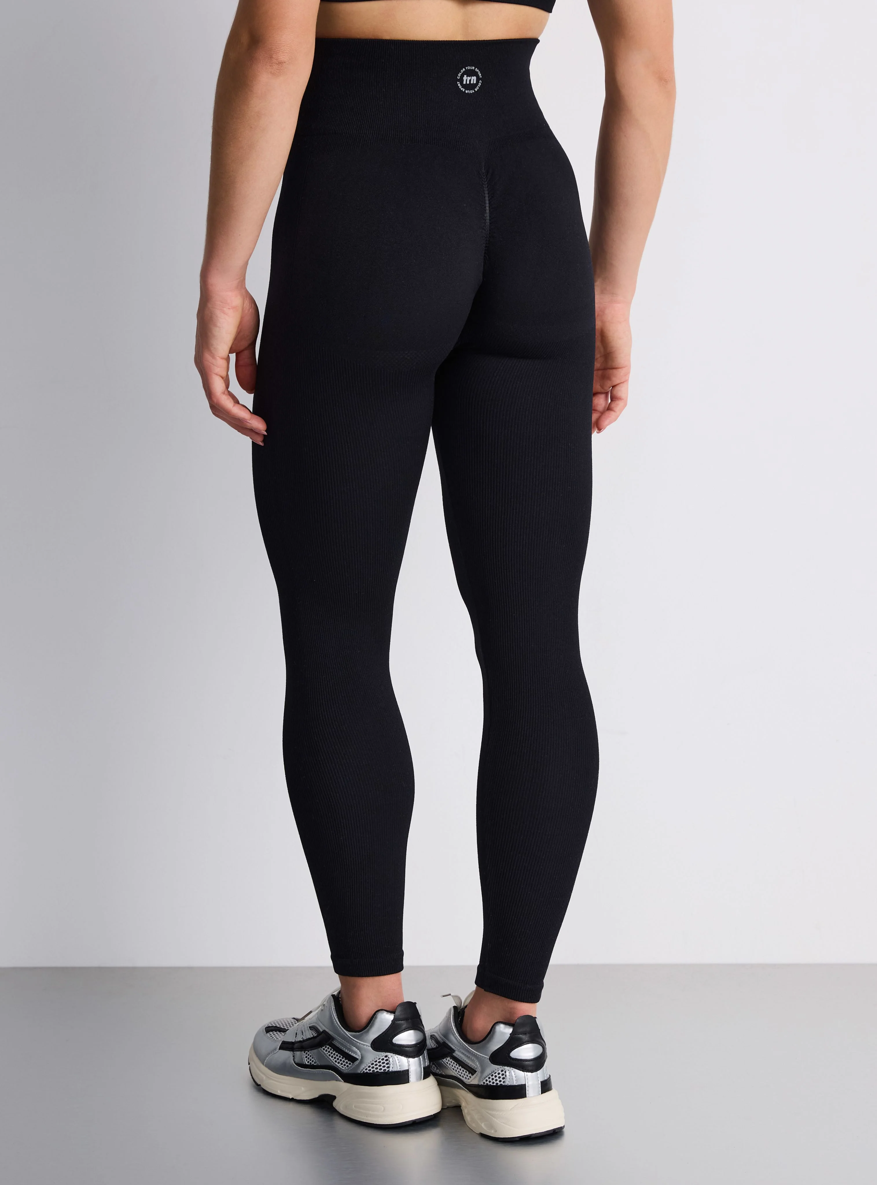 Leggings sportivi tinta unita - Image 2