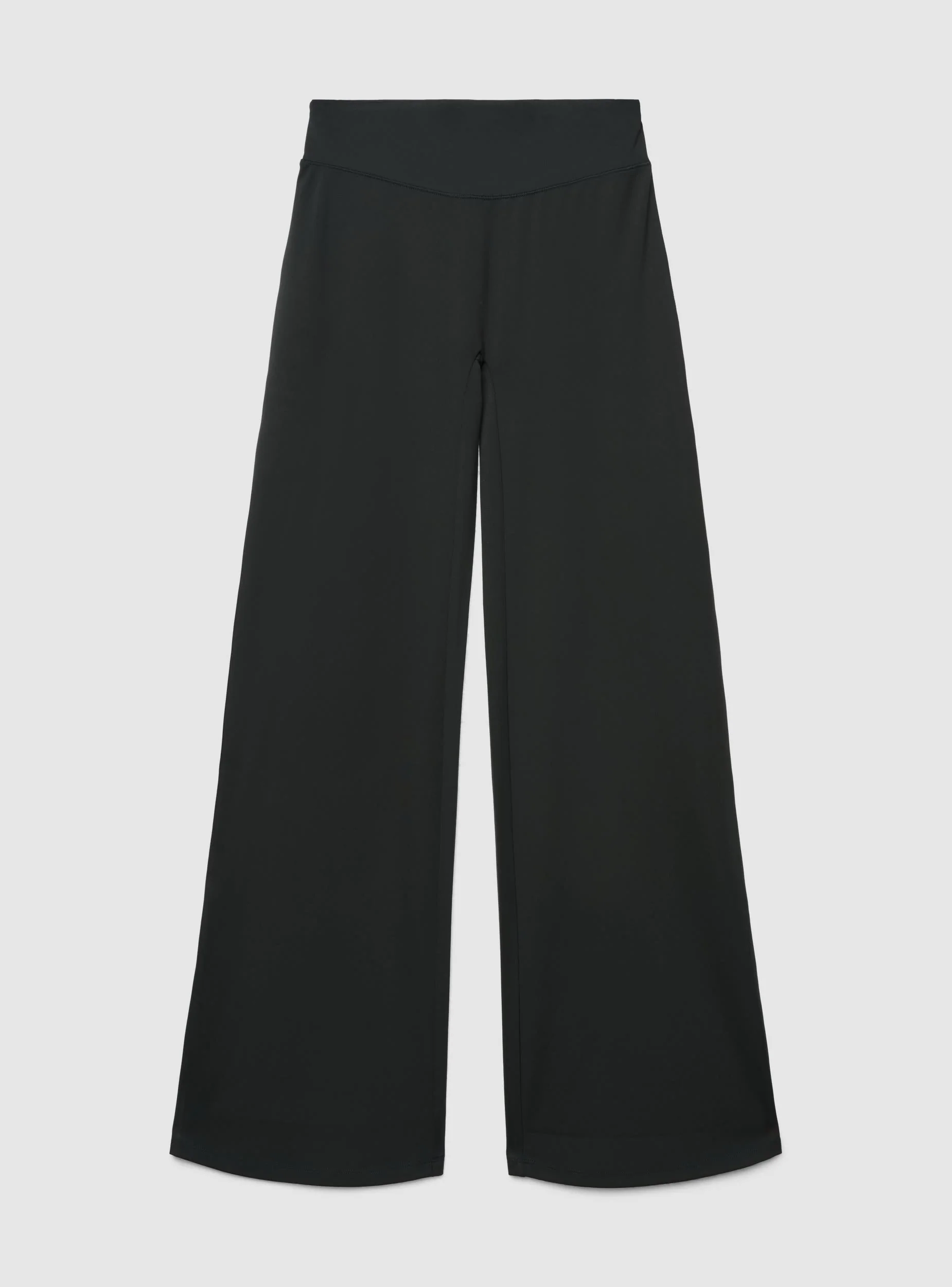 Leggings sportivo a gamba ampia tinta unita - Image 4