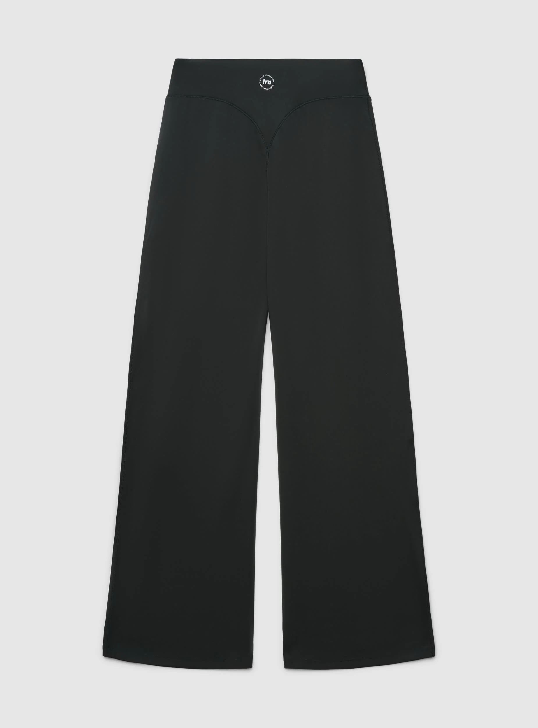 Leggings sportivo a gamba ampia tinta unita - Image 5