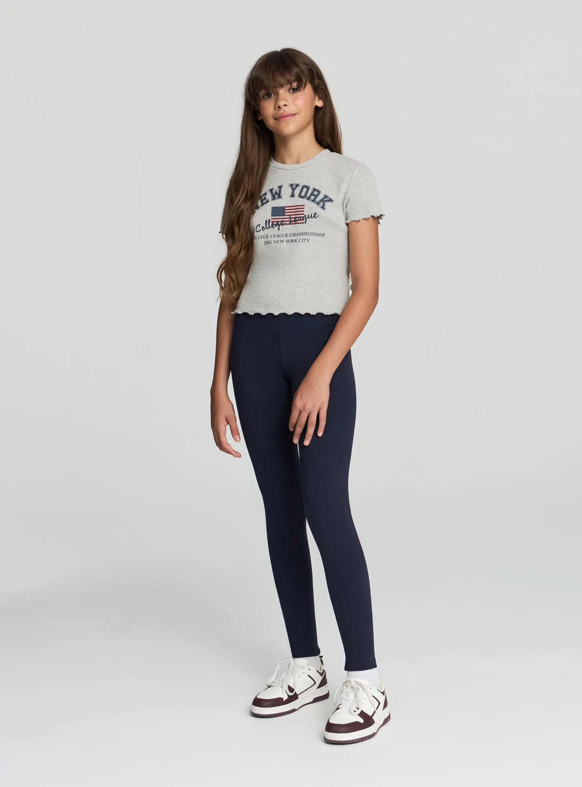 Leggings stretch tinta unita - Image 2