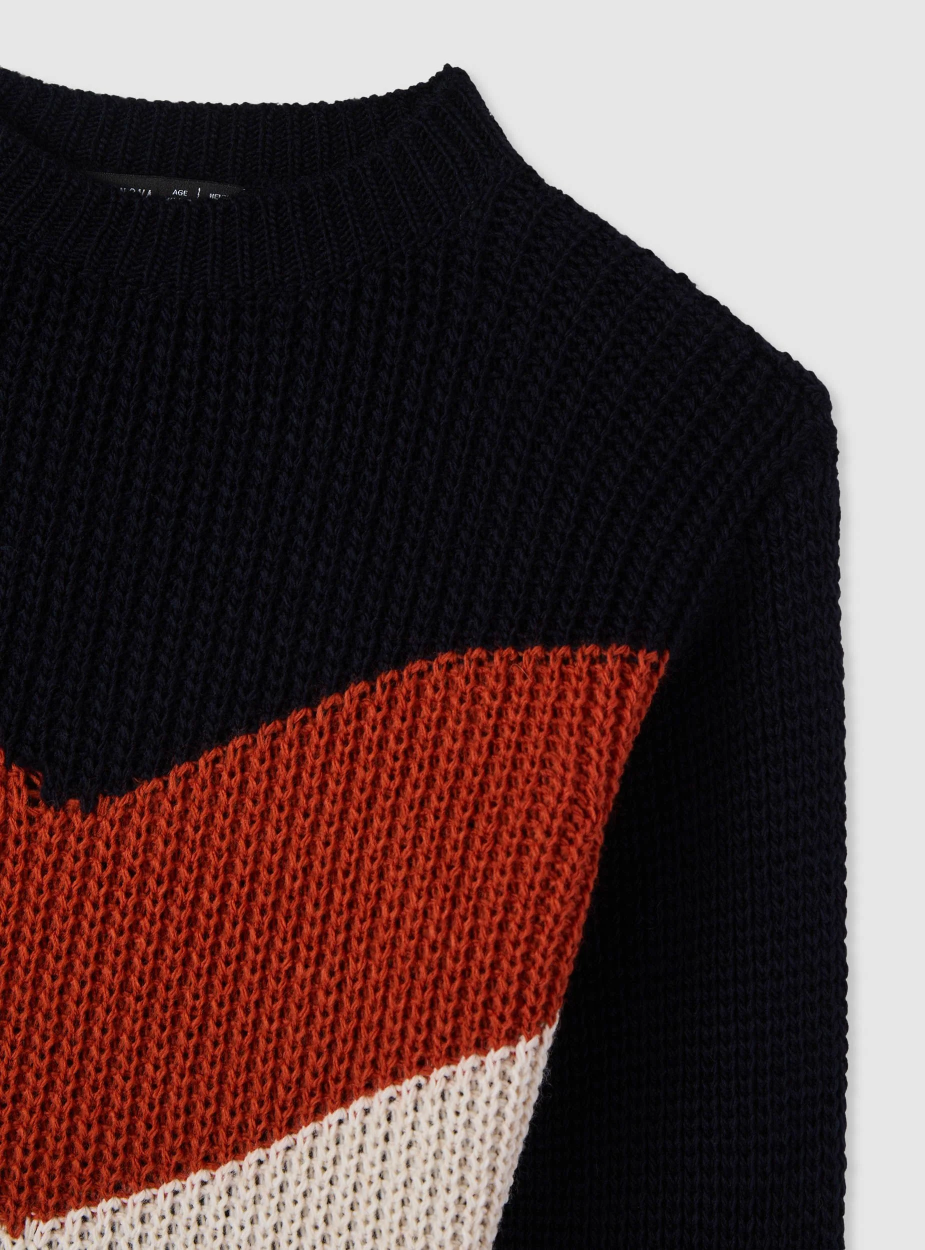 Maglia a coste lavorazione chevron