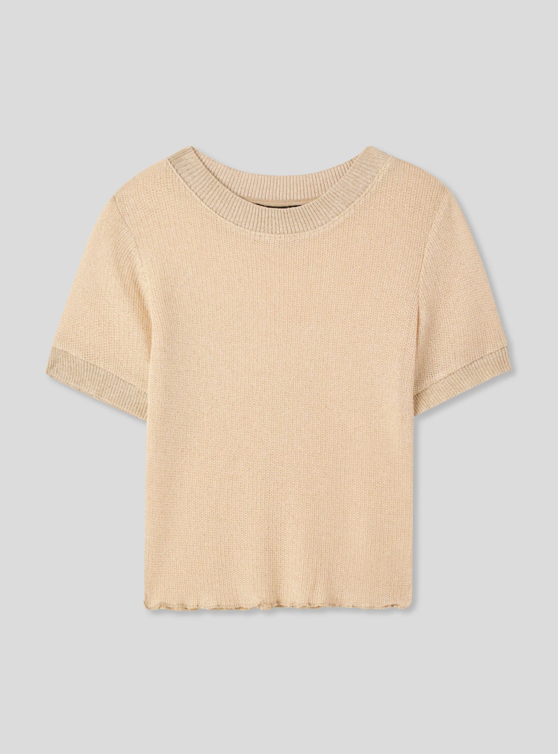 Maglia a maniche corte effetto luccicante - Image 4