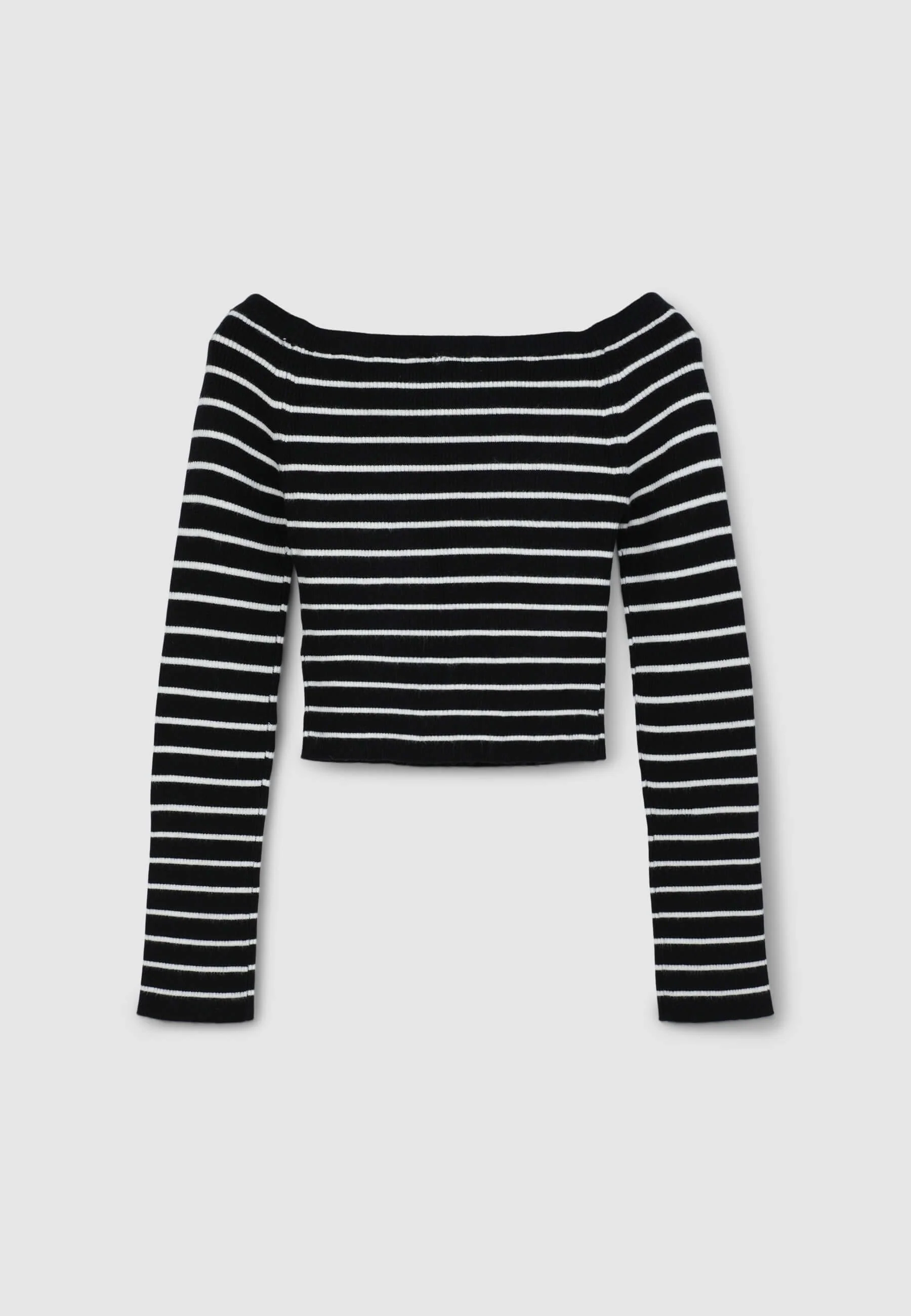 Maglia a righe con spalle scoperte - Image 6