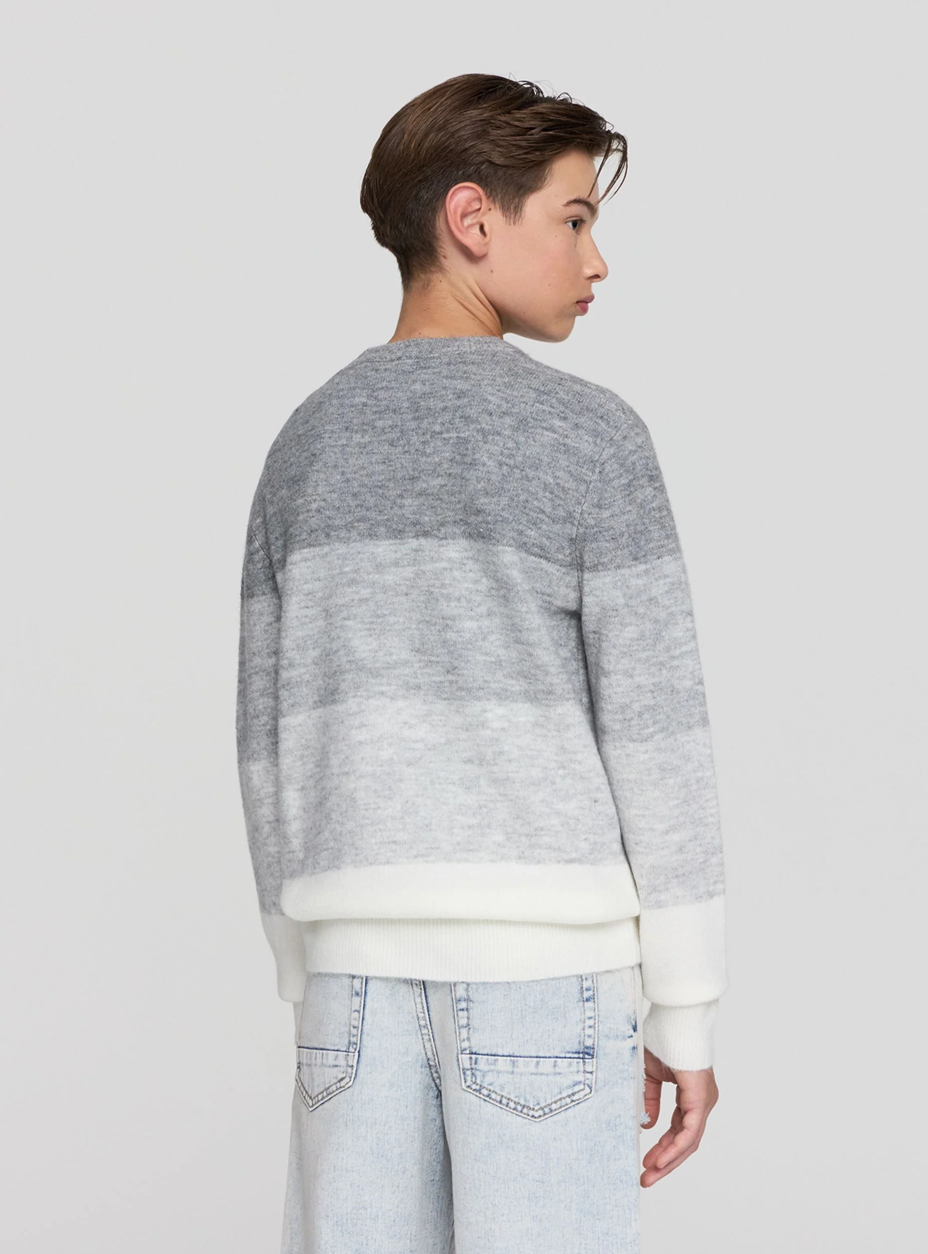 Maglia a righe multicolor sfumata - Image 3