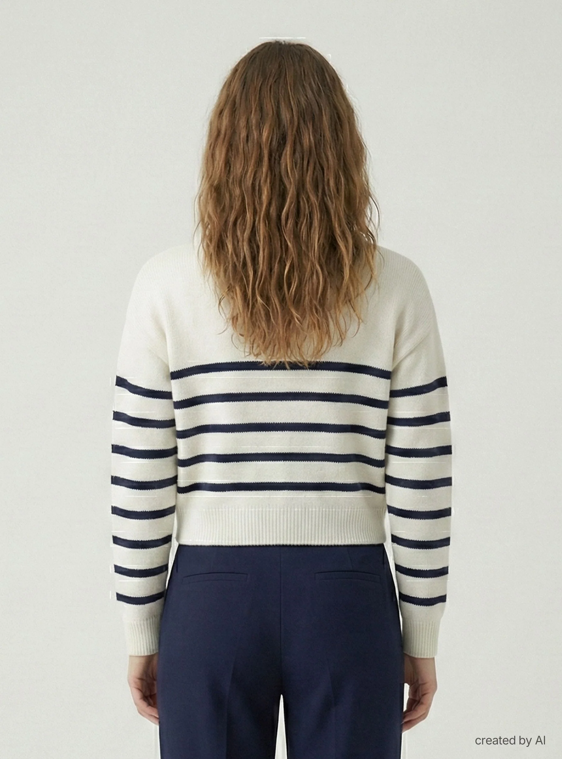 Maglia ampia a righe - Image 3