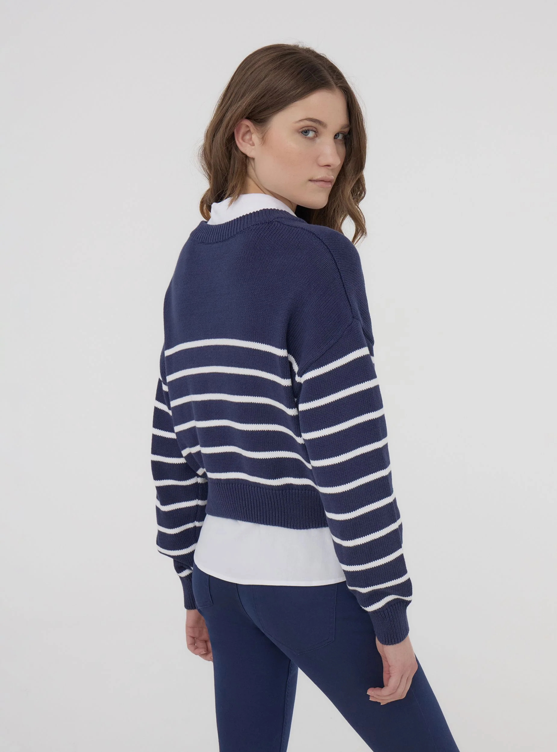 Maglia ampia a righe