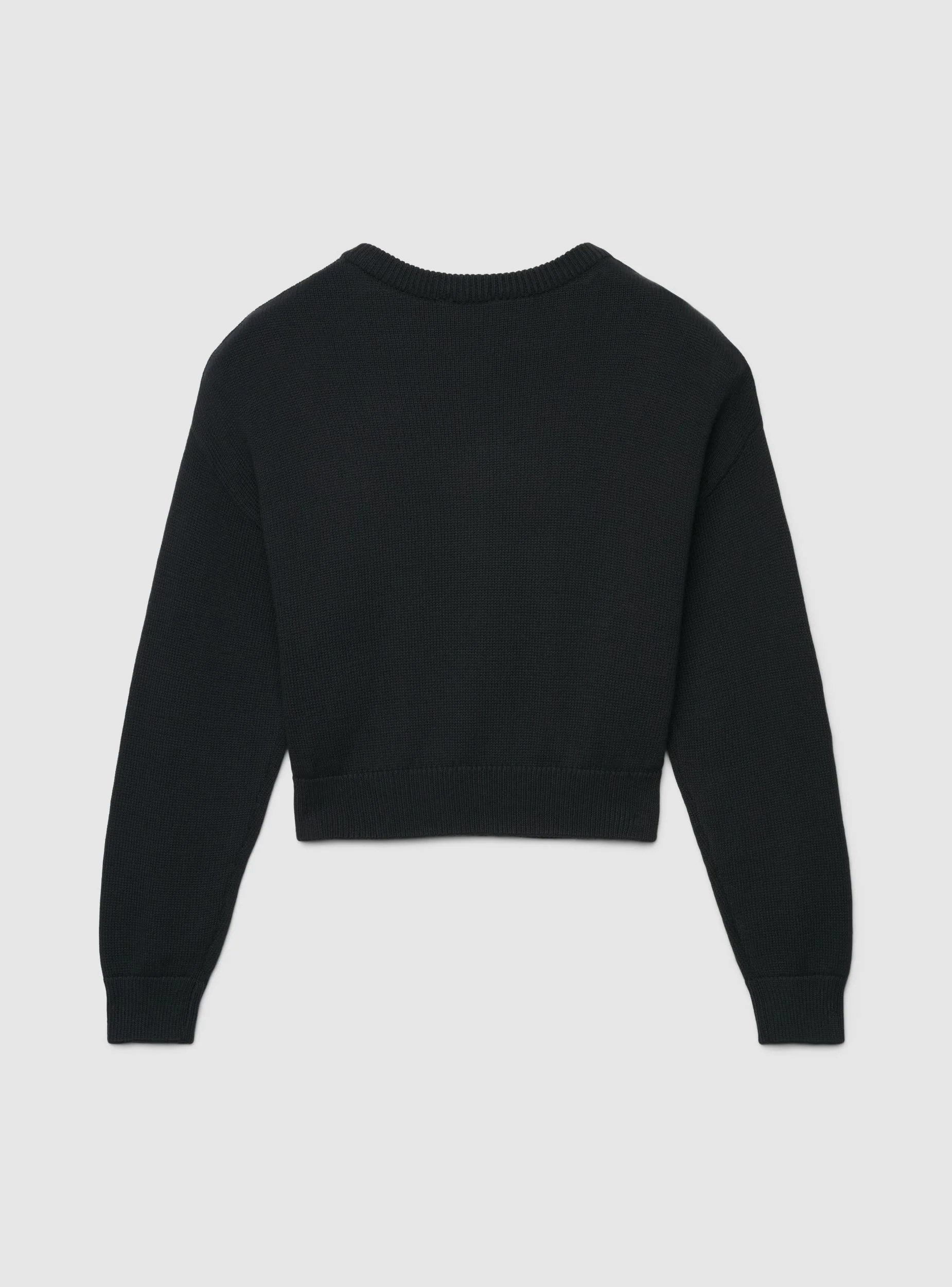 Maglia ampia girocollo a tinta unita - Image 6