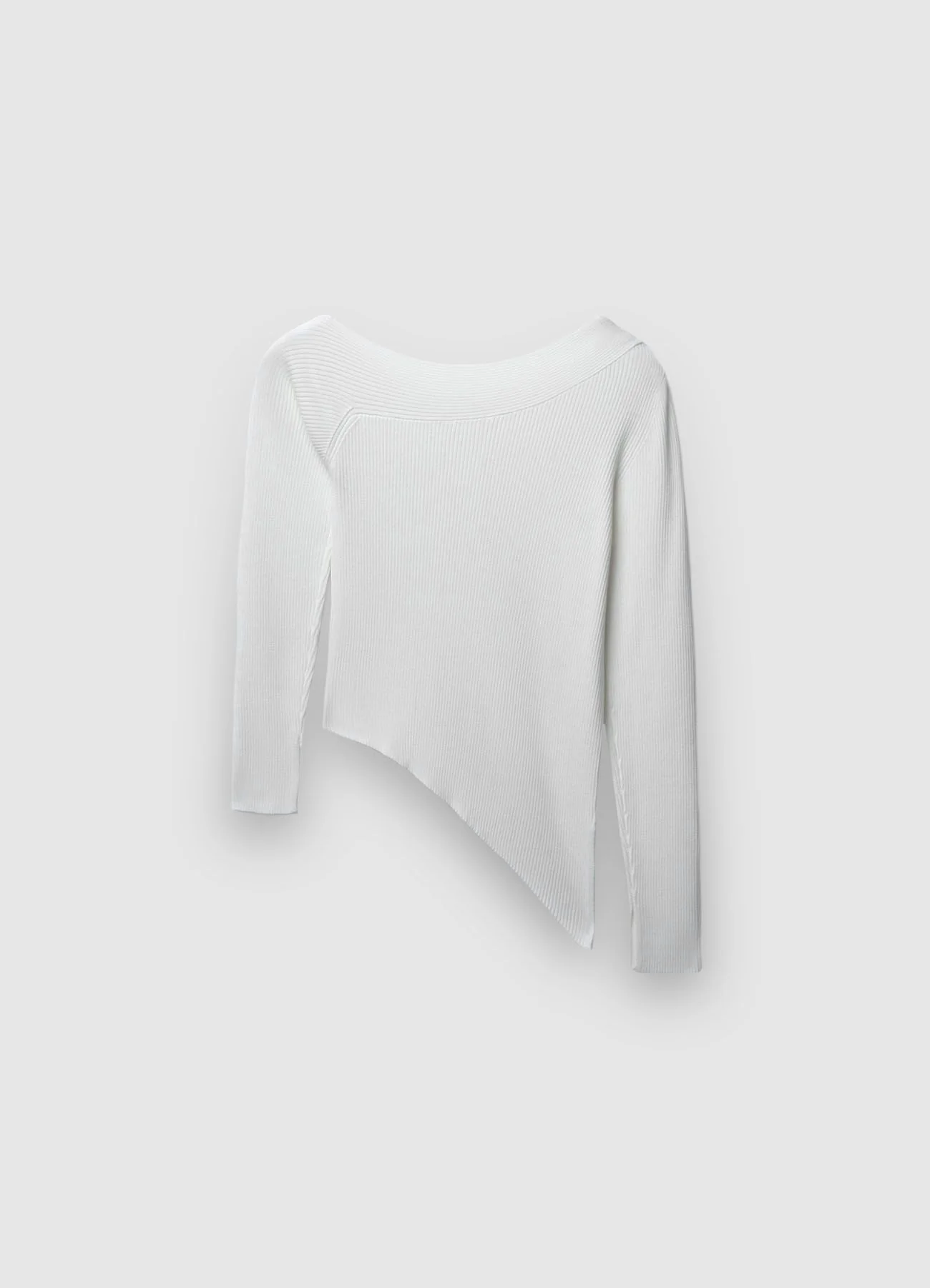 Maglia asimmetrica tinta unita - Image 7