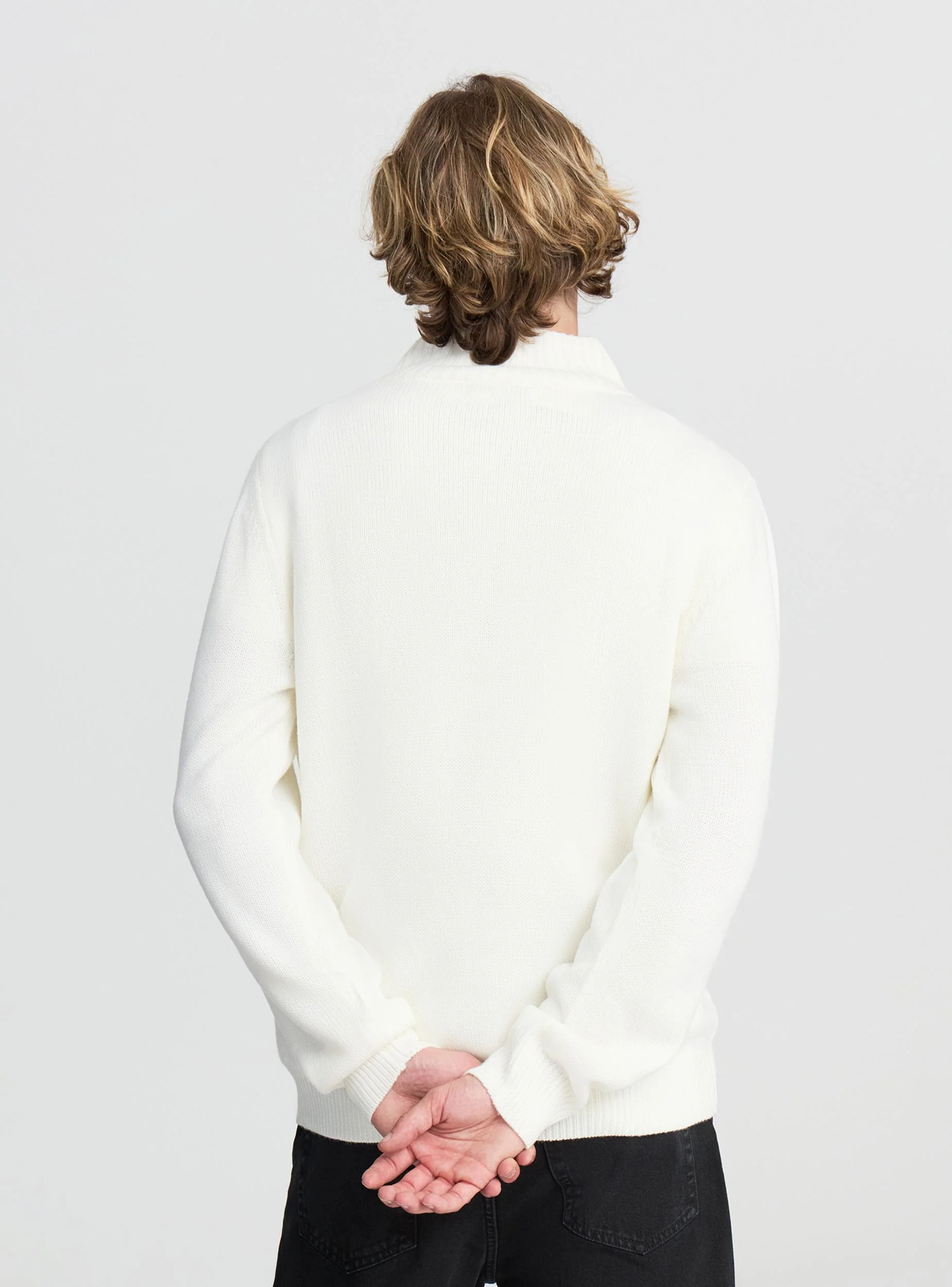 Maglia collo alto con zip - Image 4