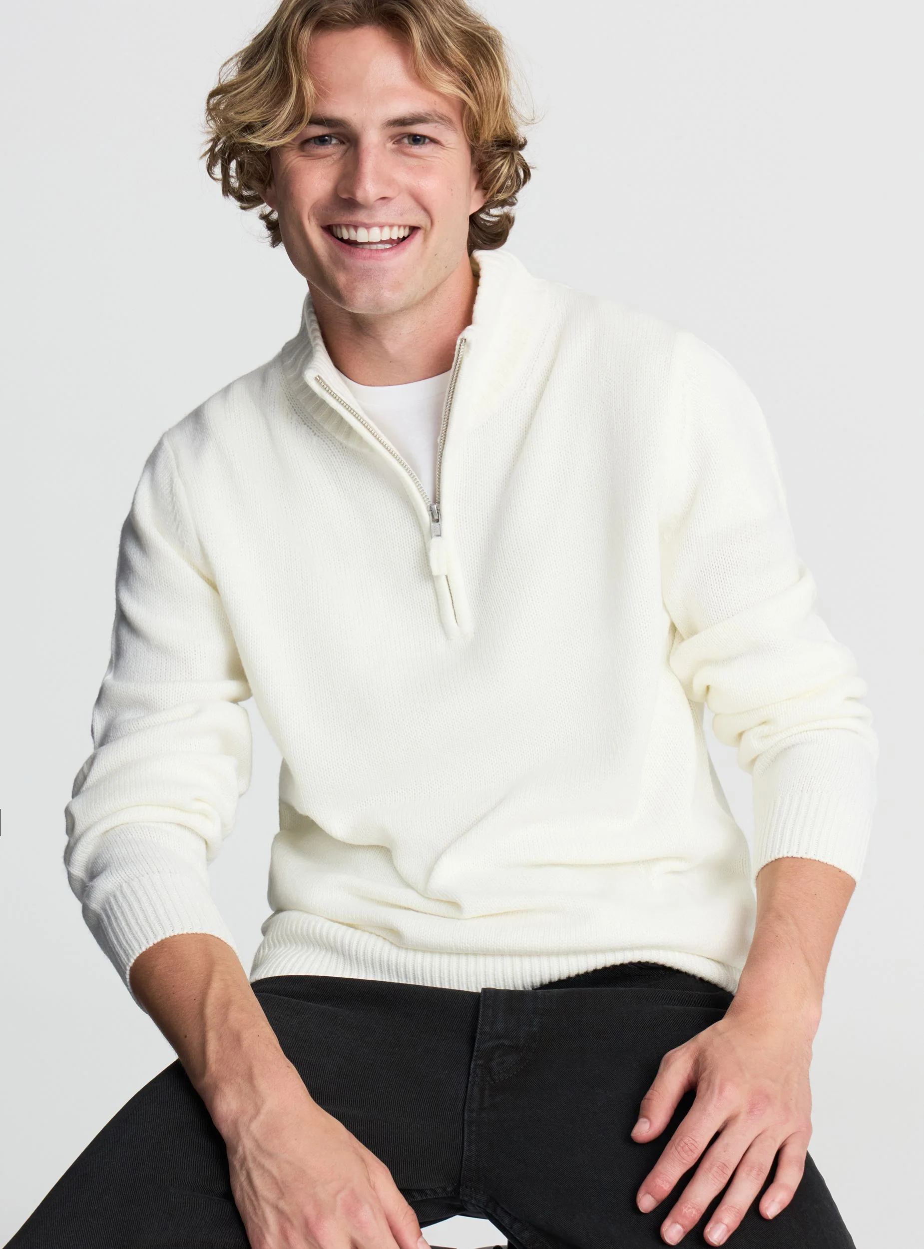 Maglia collo alto con zip - Image 8