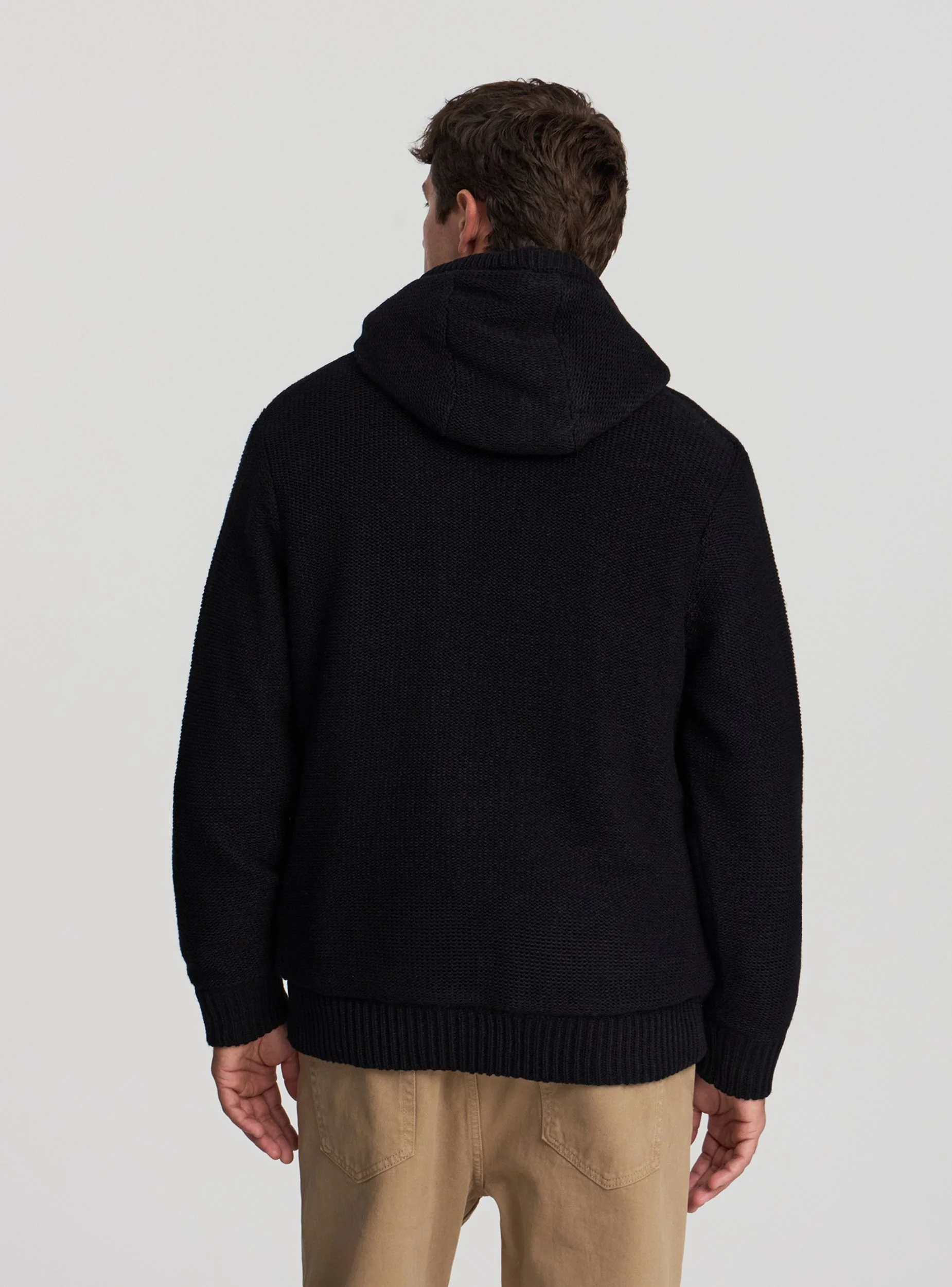 Maglia con cappuccio e sherpa - Image 2