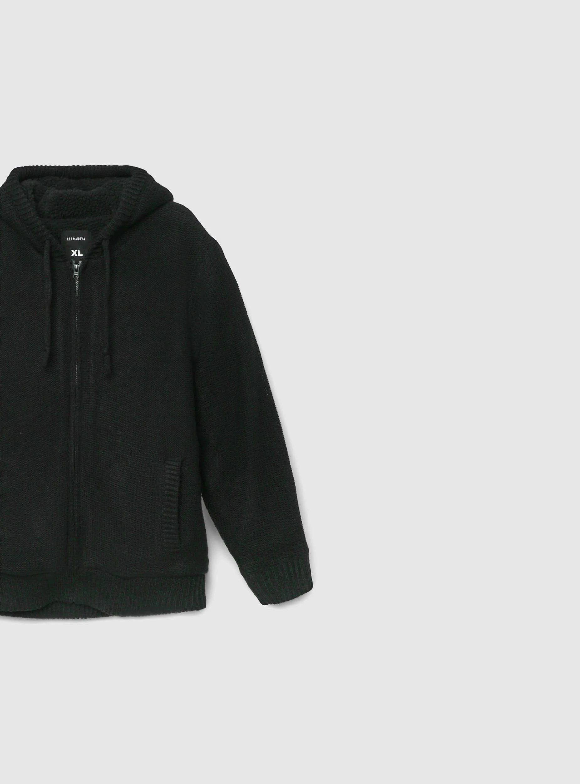 Maglia con cappuccio e sherpa - Image 7