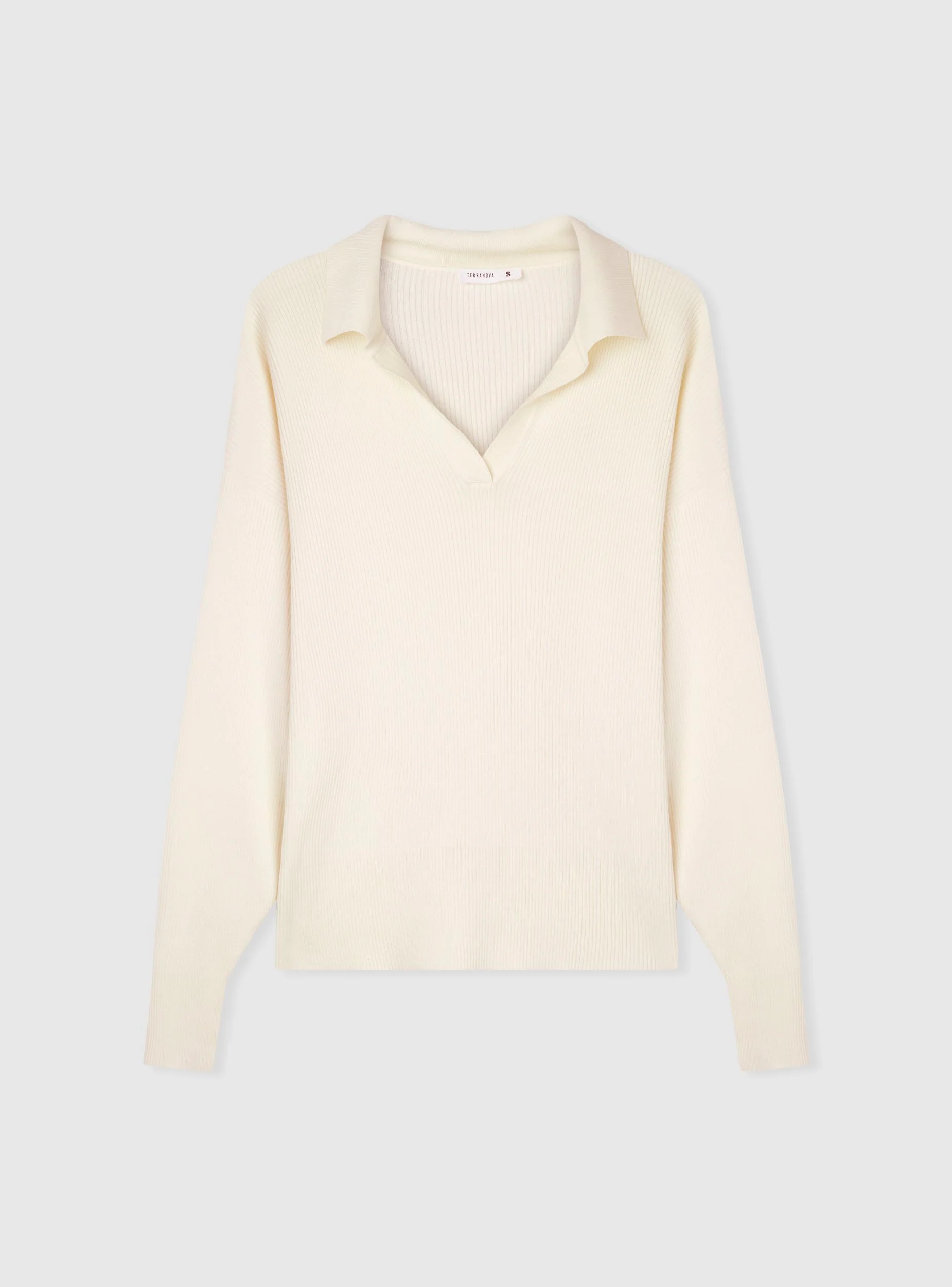 Maglia con colletto e scollo a V - Image 5